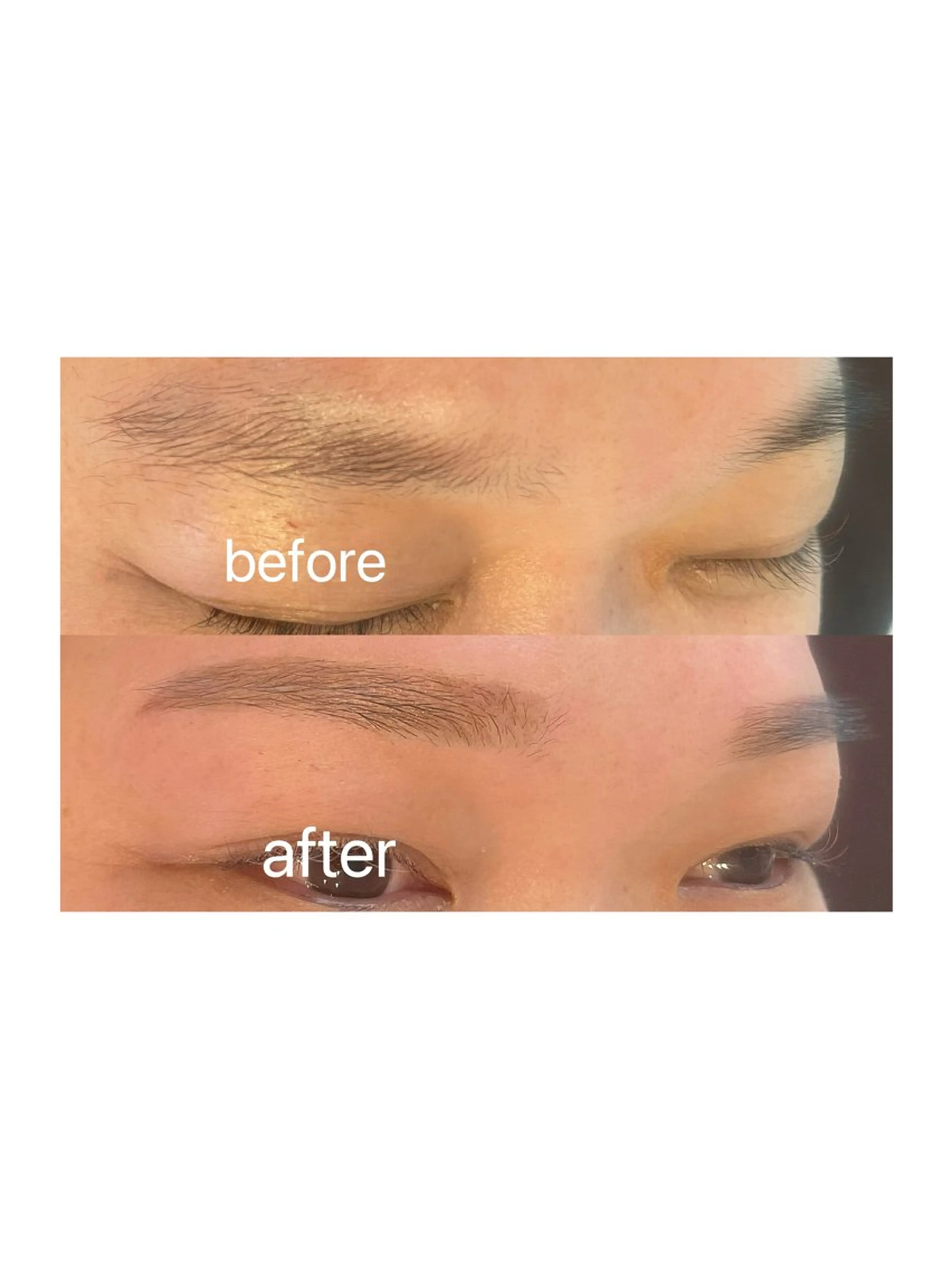 アイブロウ 眉毛ワックス脱毛 cielo natsukiのマツエク・マツパデザイン