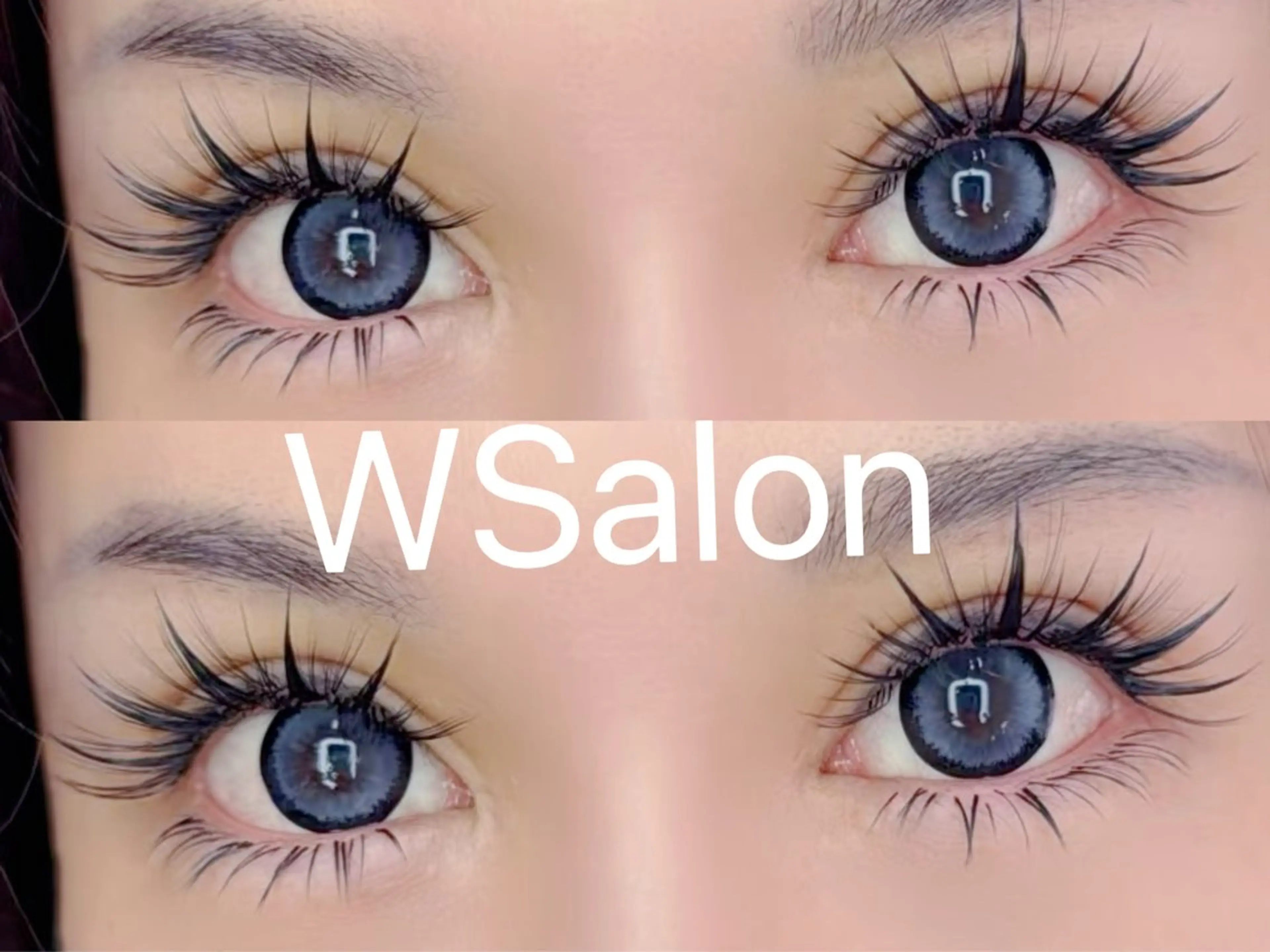 マツエク・マツパ 付け放題 バインドロック カラーマツエク フラットラッシュ 韓国風マツエク W Salon アイラッシュのマツエク・マツパデザイン