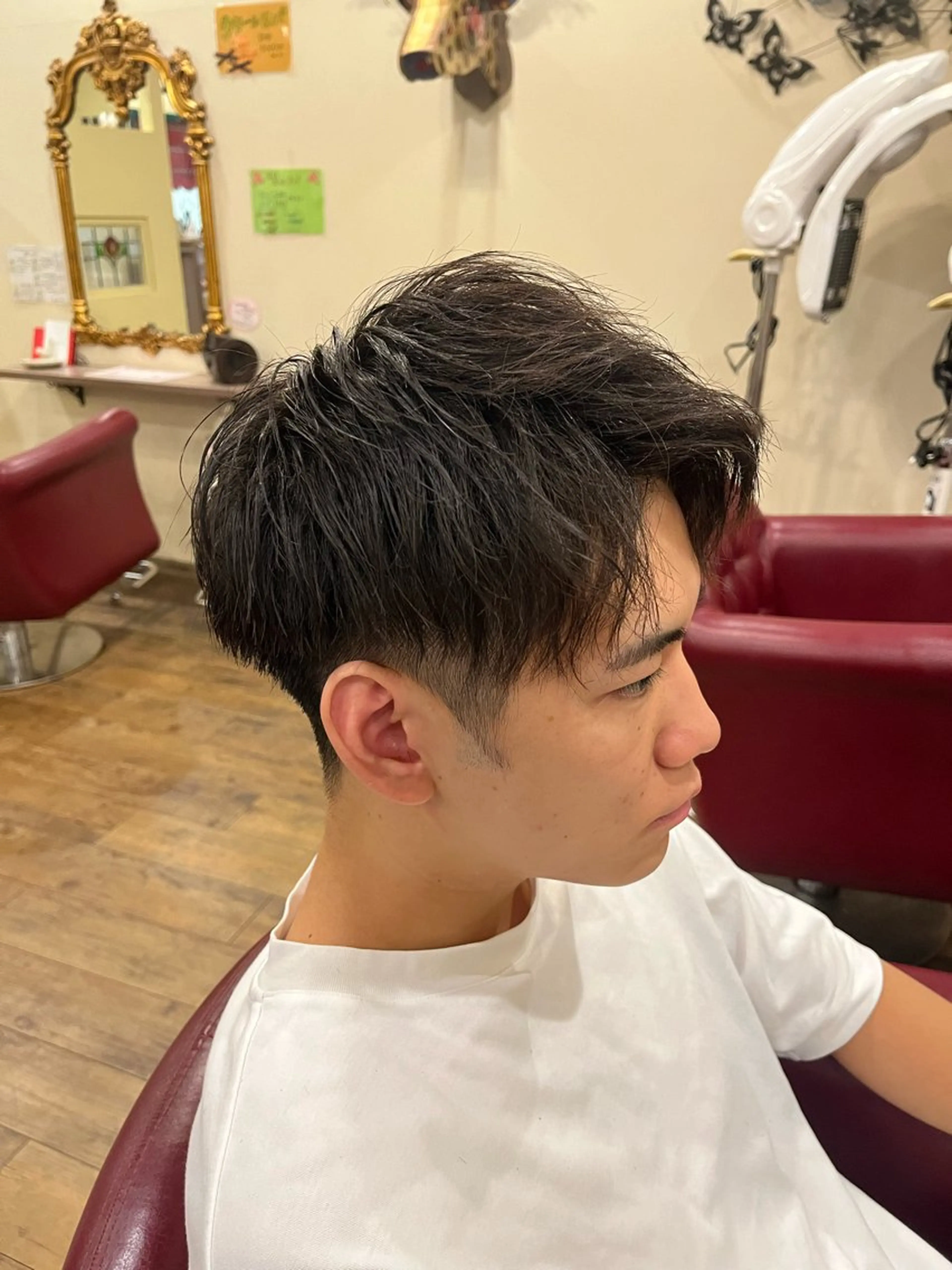 メンズ アップバング GALETTE UMEDA所属・森澤 叶実のヘアスタイル