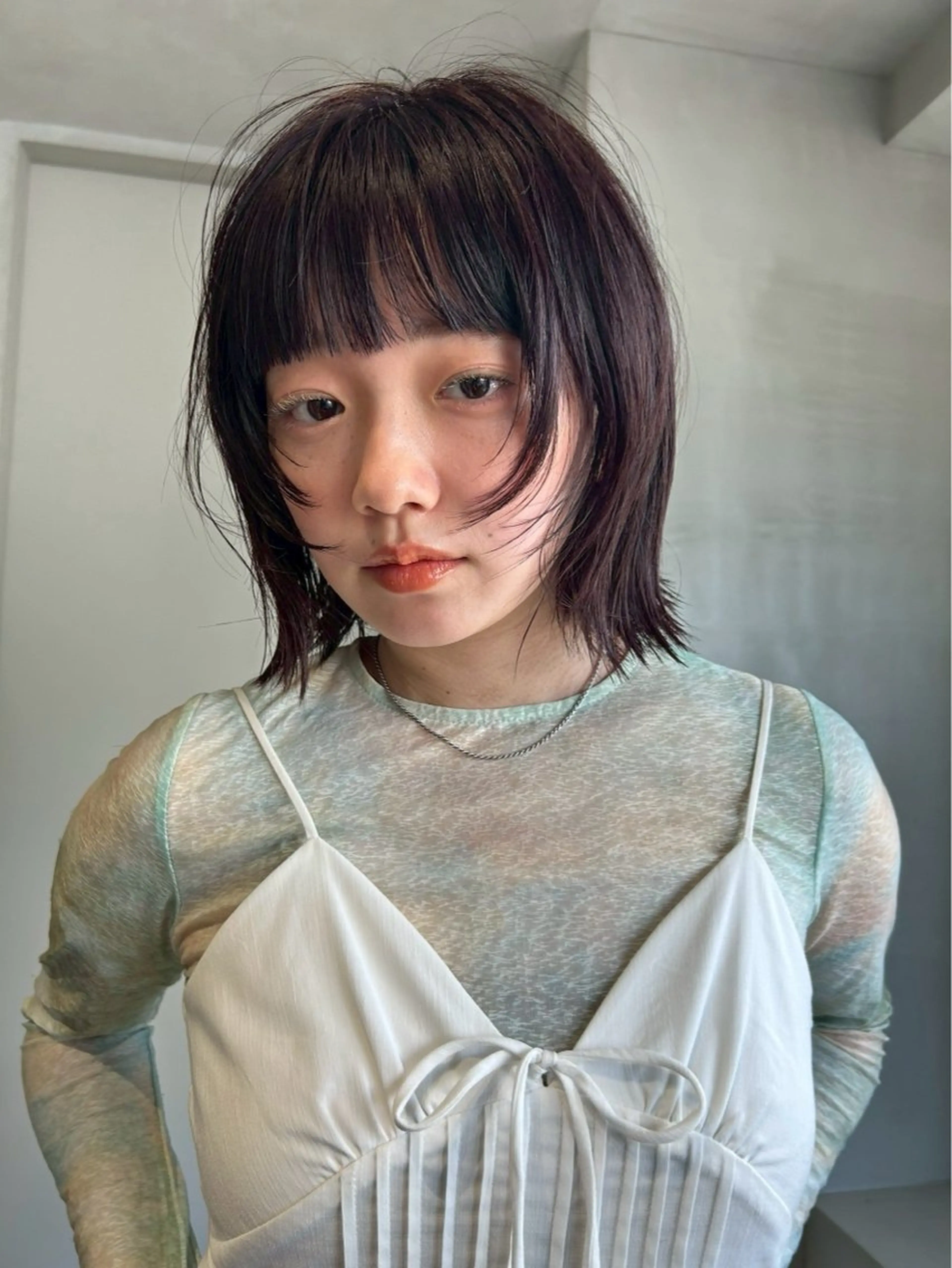 ミディアム カラー カット ヘアカラー トリートメント ボブ/似合わせ レイヤーcocomoのヘアスタイル