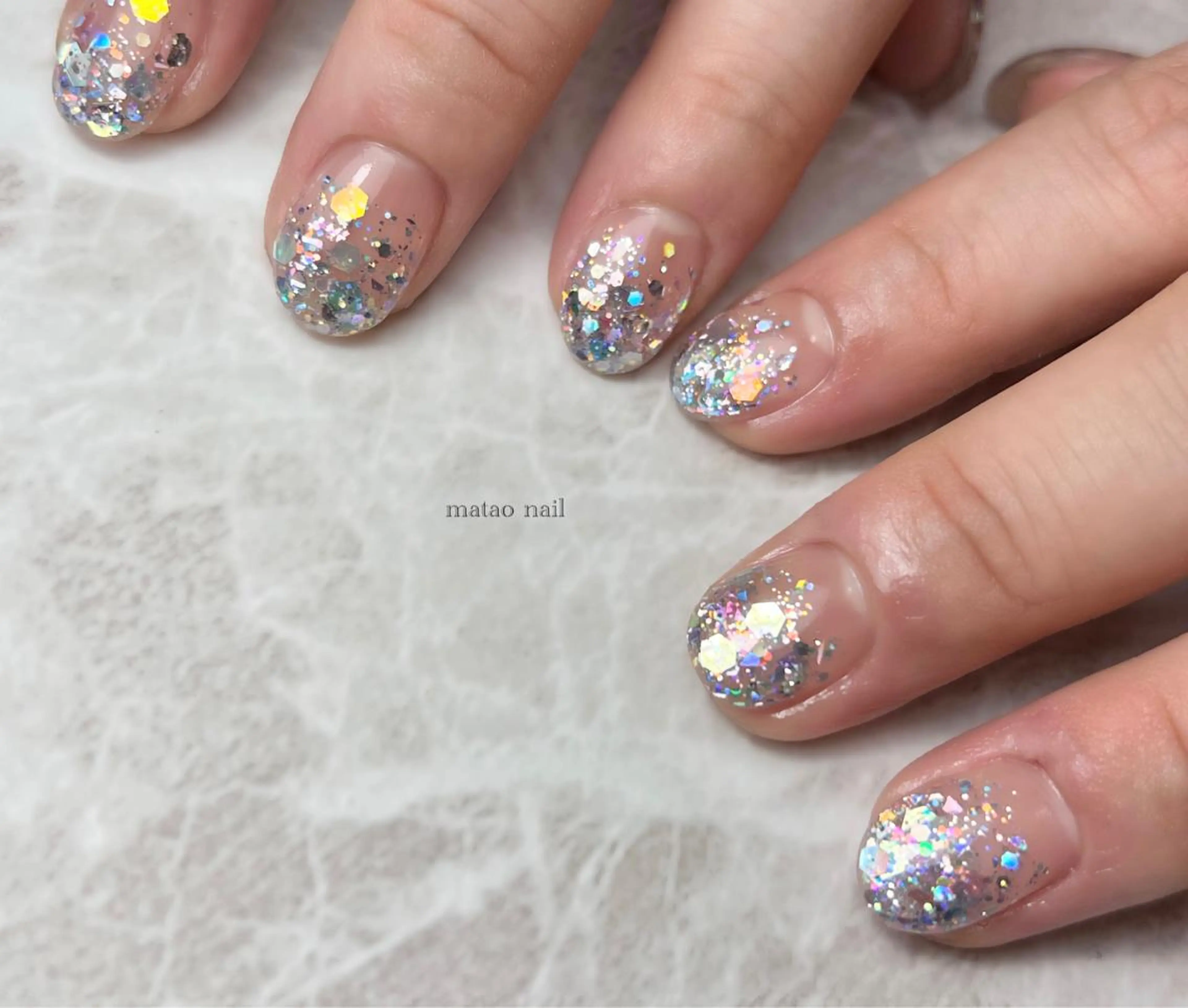 ネイル ラメ(グリッター) ハンドネイル フットネイル matao nailのネイルデザイン