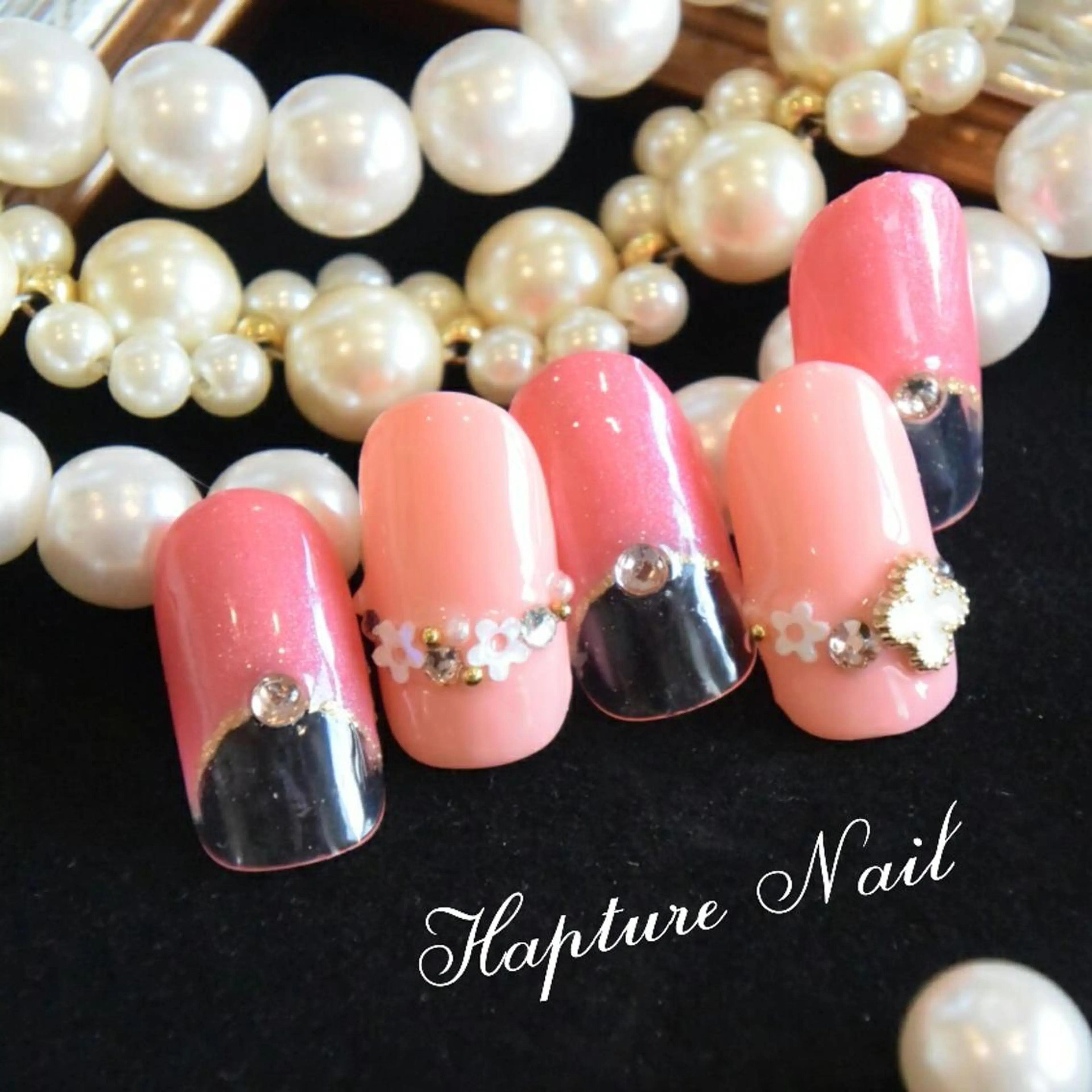 セミロング ミディアム ショート ネイル m- Hiroのネイルデザイン