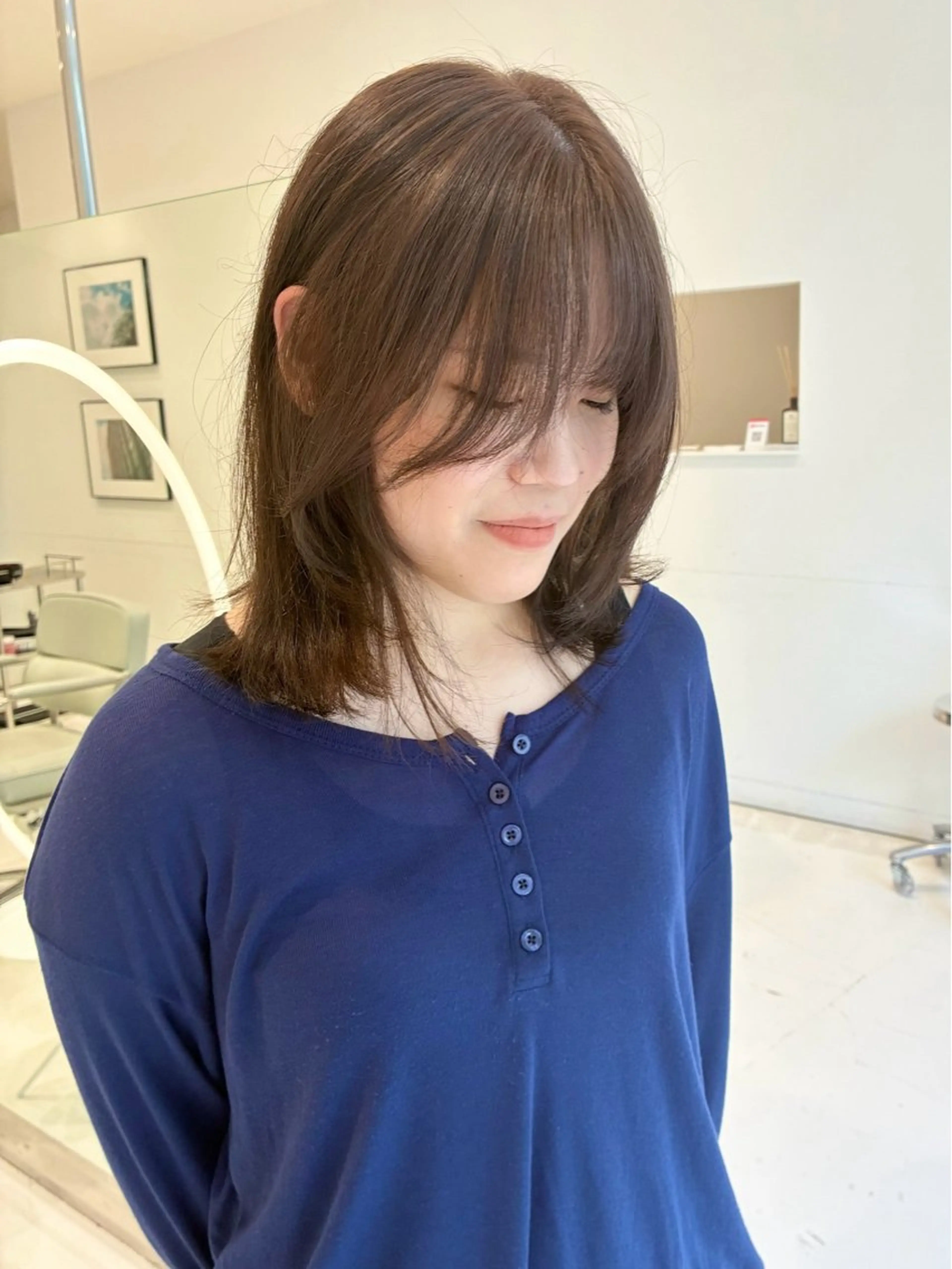 ミディアム ラベンダーブラウン ヘアカラー Nought所属・cono noughtのヘアスタイル