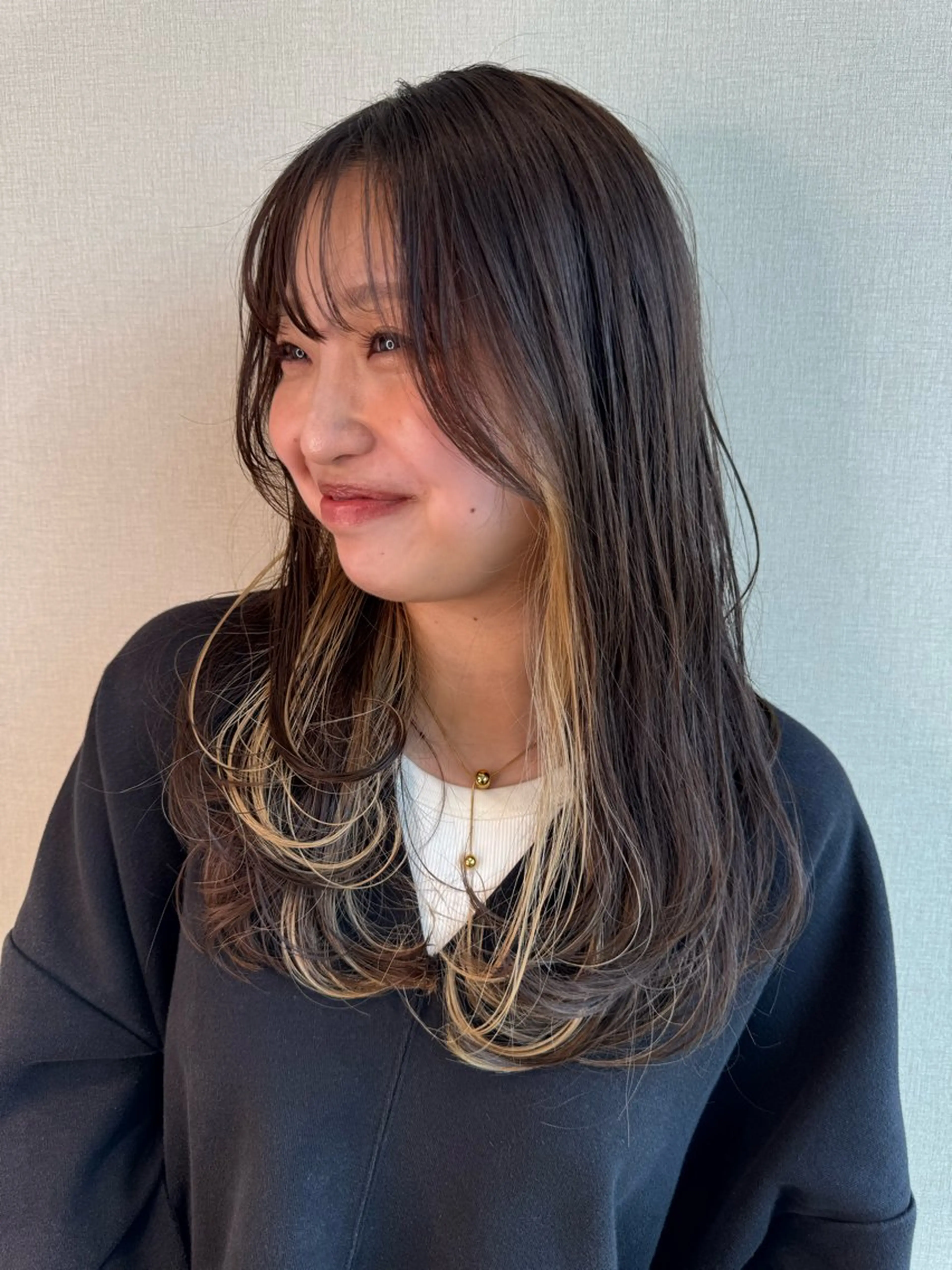 【韓国風👧🏻】カット+インナーカラー+フルカラー+3ステップの写真