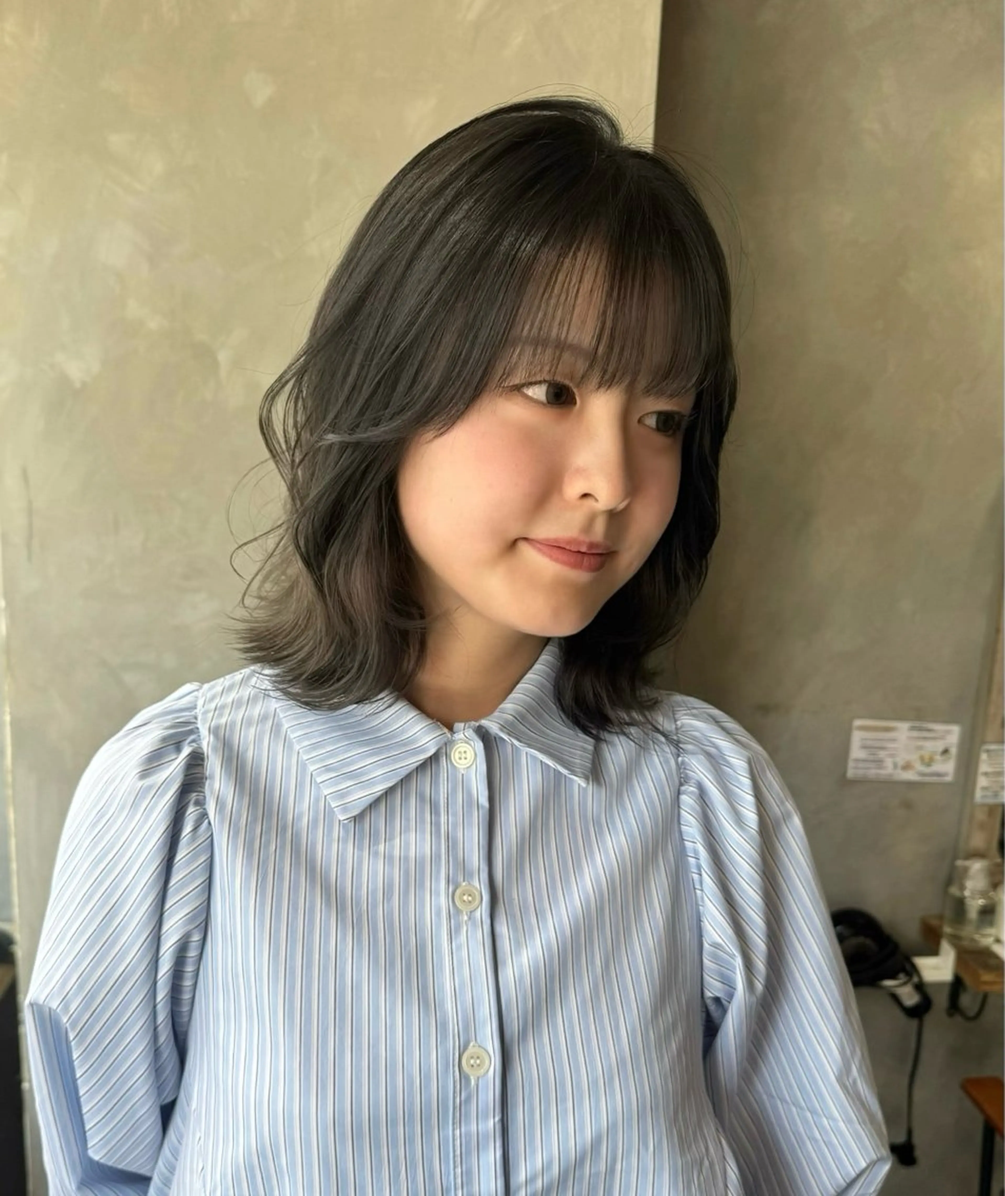 ミディアム 似合わせカット カット ヘアカラー トリートメント 清水 健吏/ 韓国ヘア/レイヤーのヘアスタイル