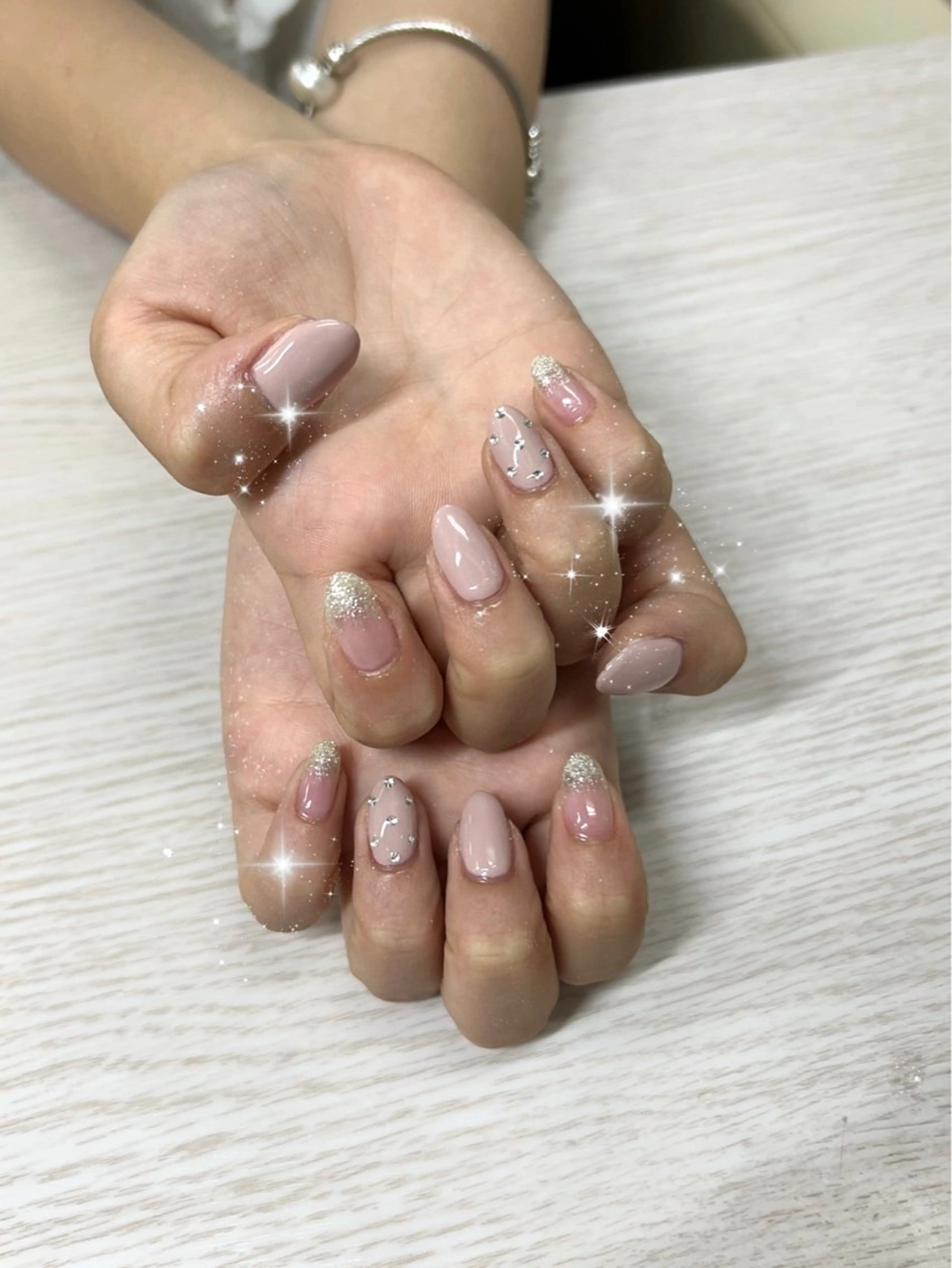 ネイル ラメ(グリッター) ラメグラデーション TRU NAIL&EYEゆめが丘ソラトス店所属・TRU ゆあのネイルデザイン