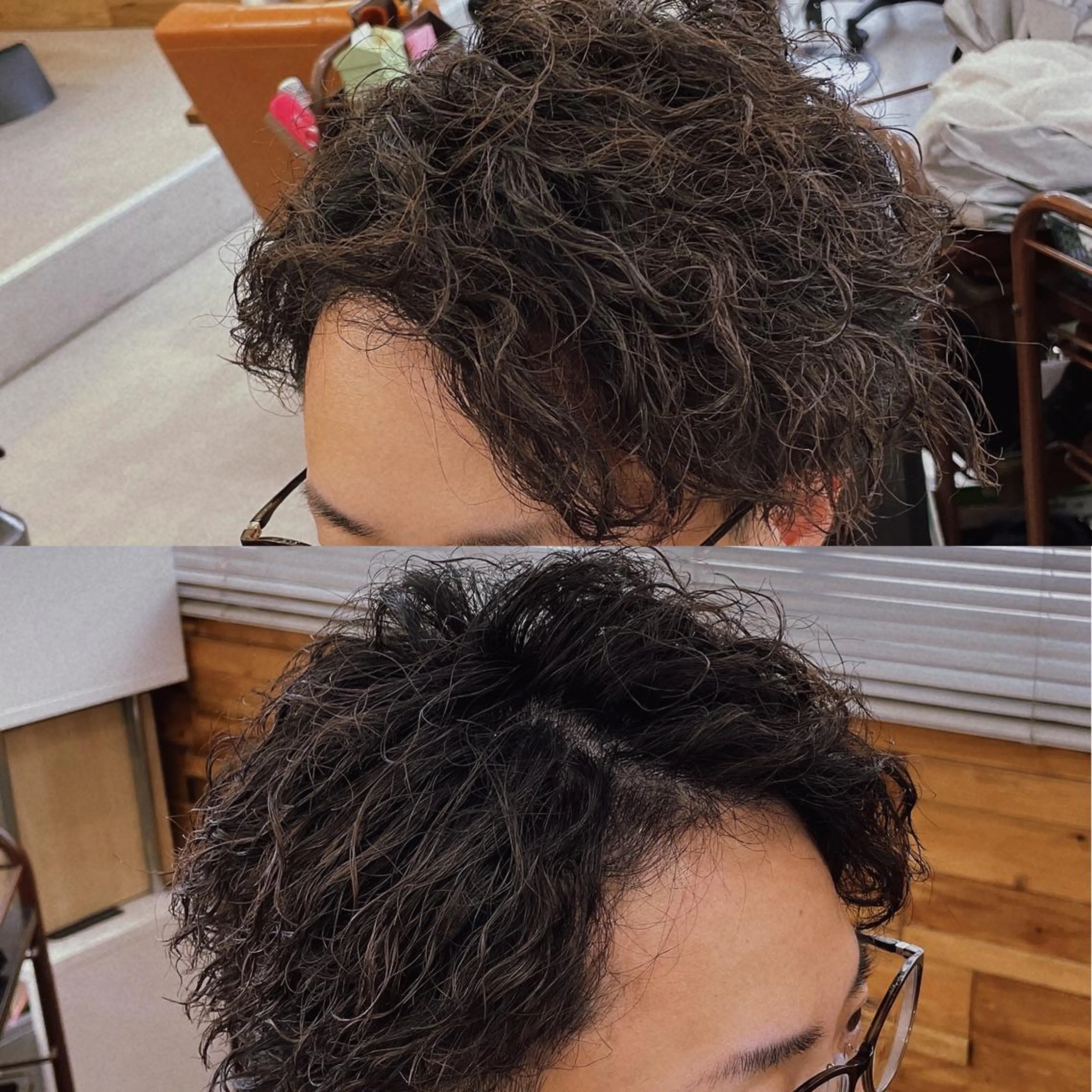 ショート メンズ メンズパーマ かんばら りょーいのヘアスタイル