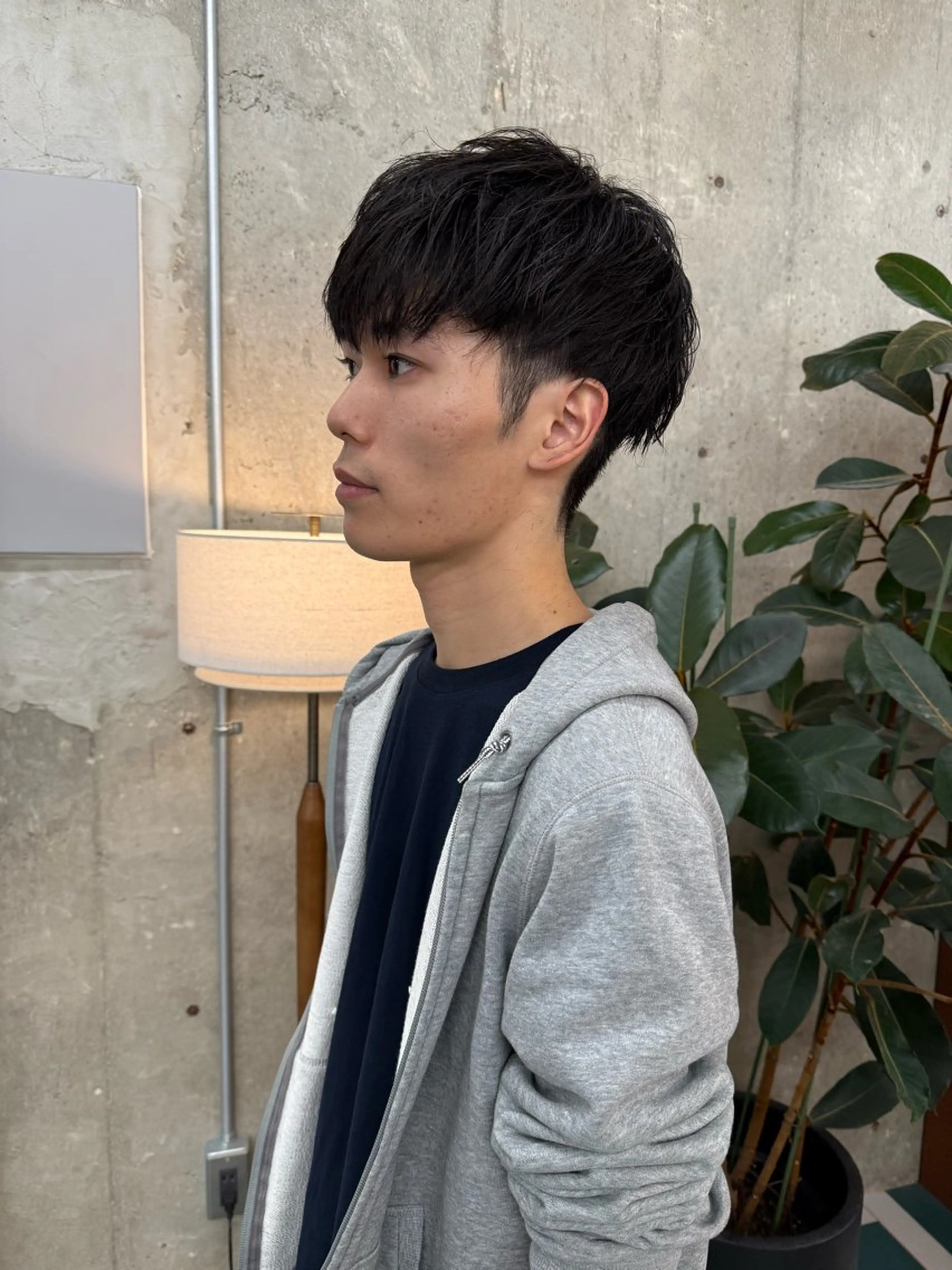 メンズ ボブ/ハイトーン YUIのヘアスタイル