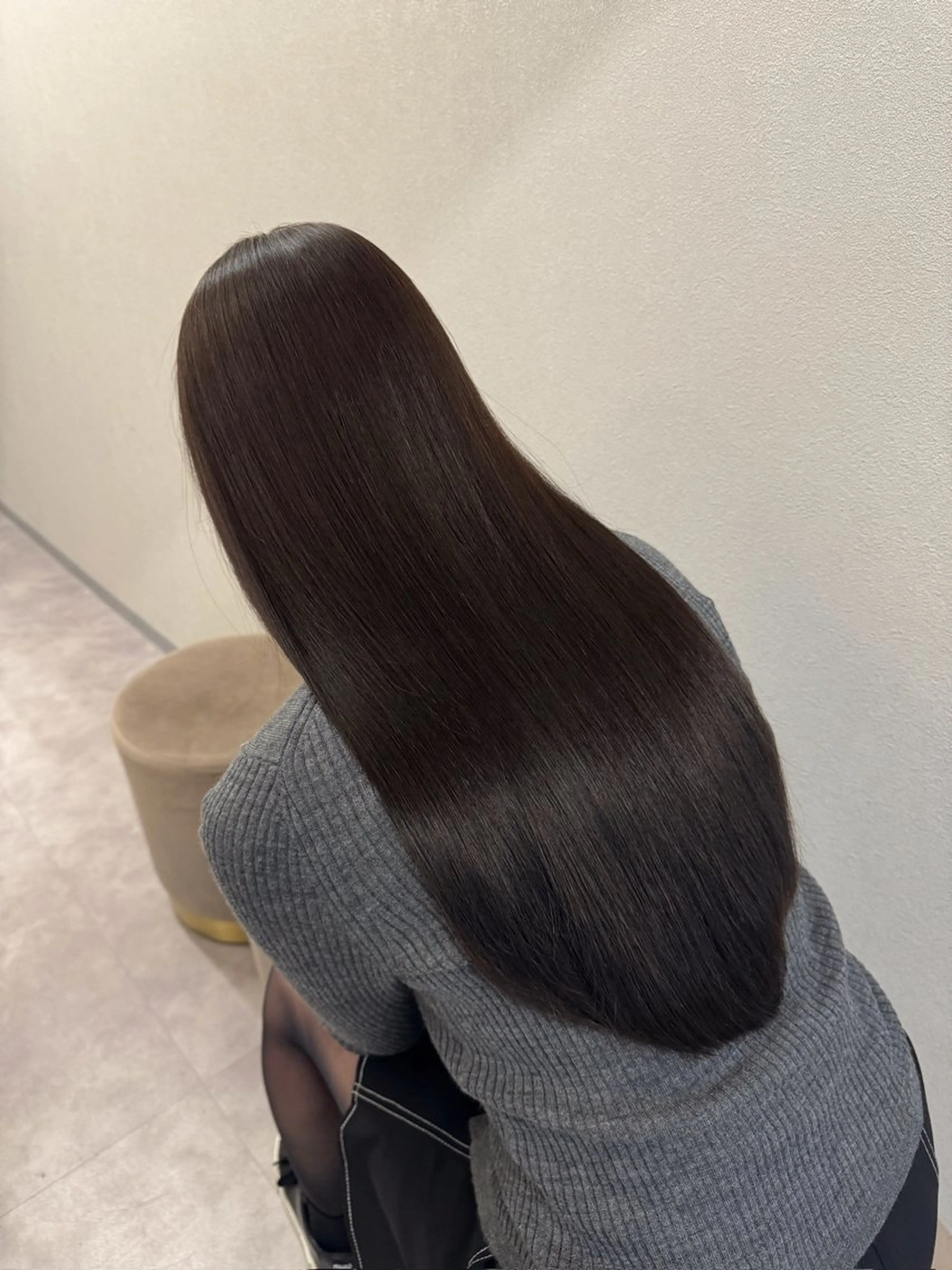 ロング カラー ヘアカラー トリートメント 透明感カラー/ハイト ーン/メイク/umiのヘアスタイル