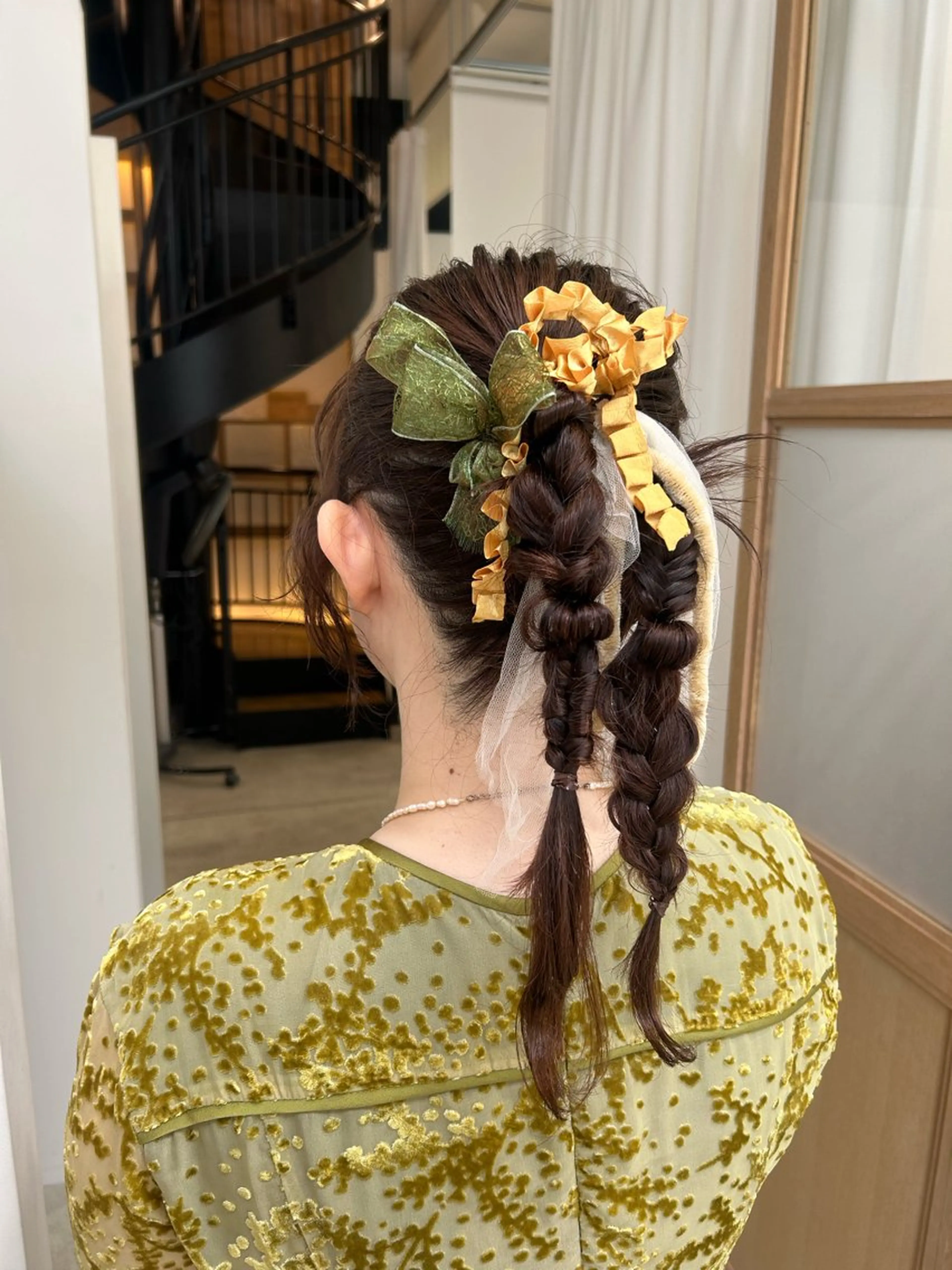 ロング カラー ヘアアレンジ ヘアセット yuka .のヘアスタイル