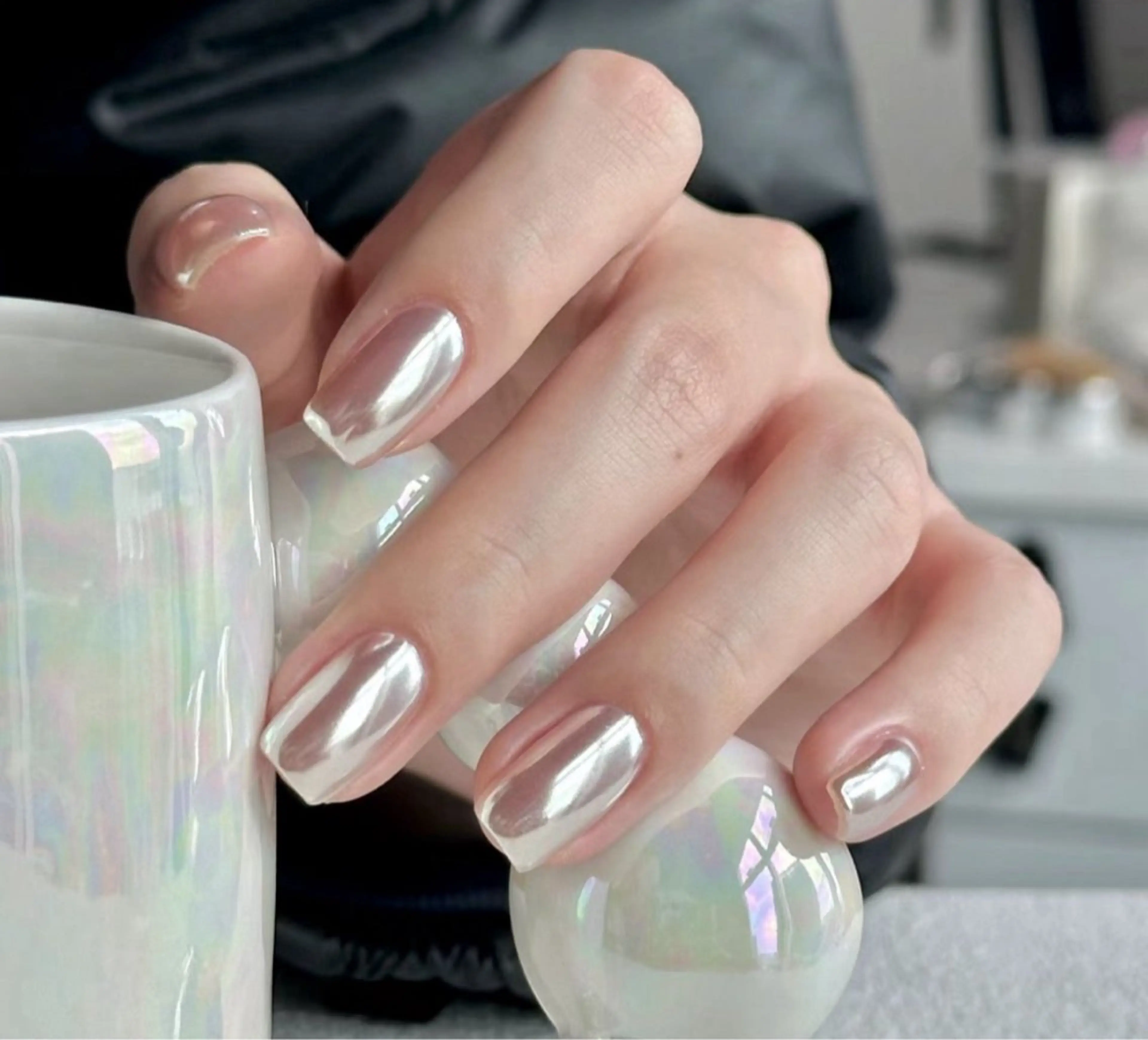 🫧【自爪ソフトオフ無料】ハイセンス★ミラーネイルの写真