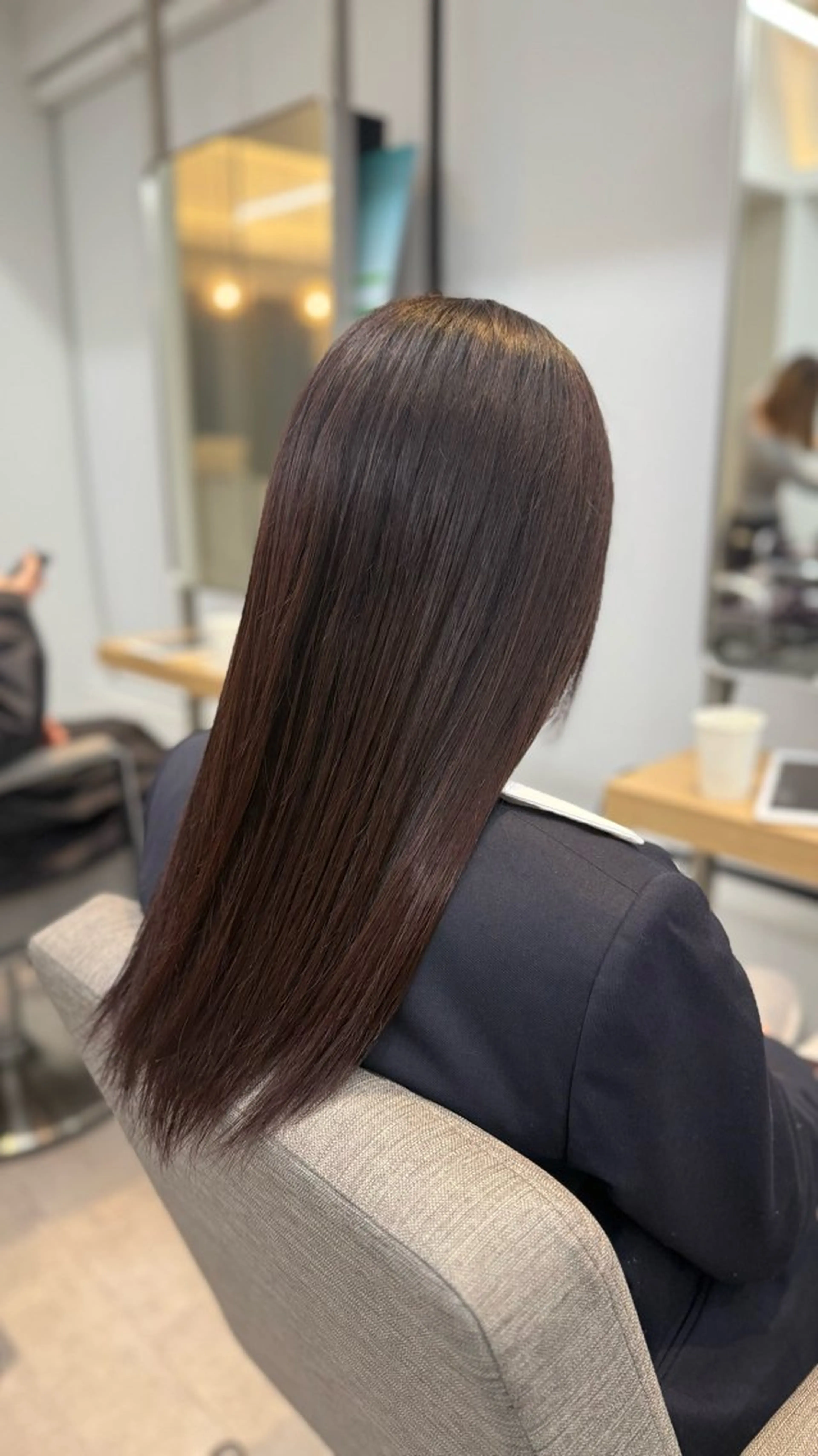 ロング パープルカラー 学生 トリートメント ヘアカラー 横浜/髪質改善/ 艶髪/shoのヘアスタイル