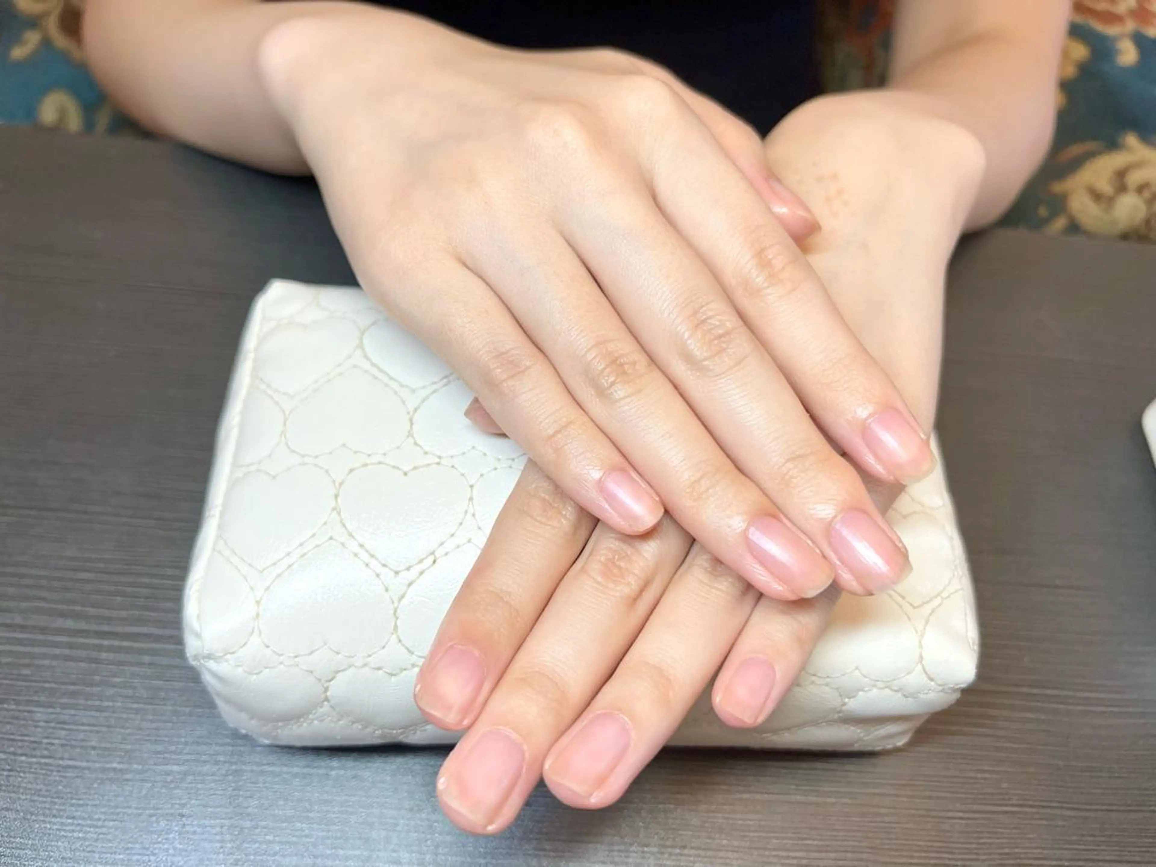 ネイル ワンカラーネイル ピンク ハンドケア ハンドケア＆ネイルケア桃の木所属・ケアリスト🍀 マリユキのネイルデザイン