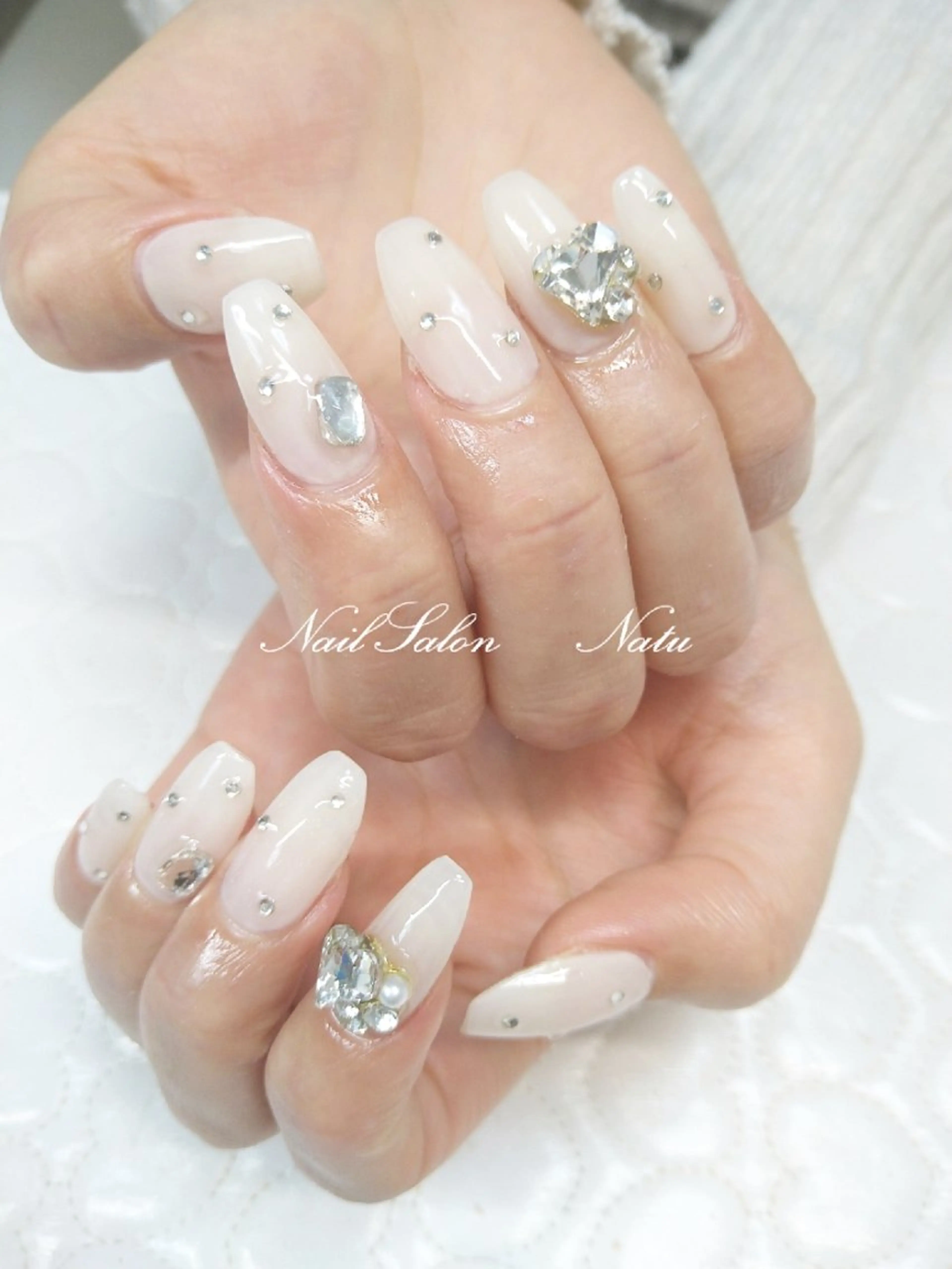 ネイル 長さ出し nailsalon　 Natuのネイルデザイン