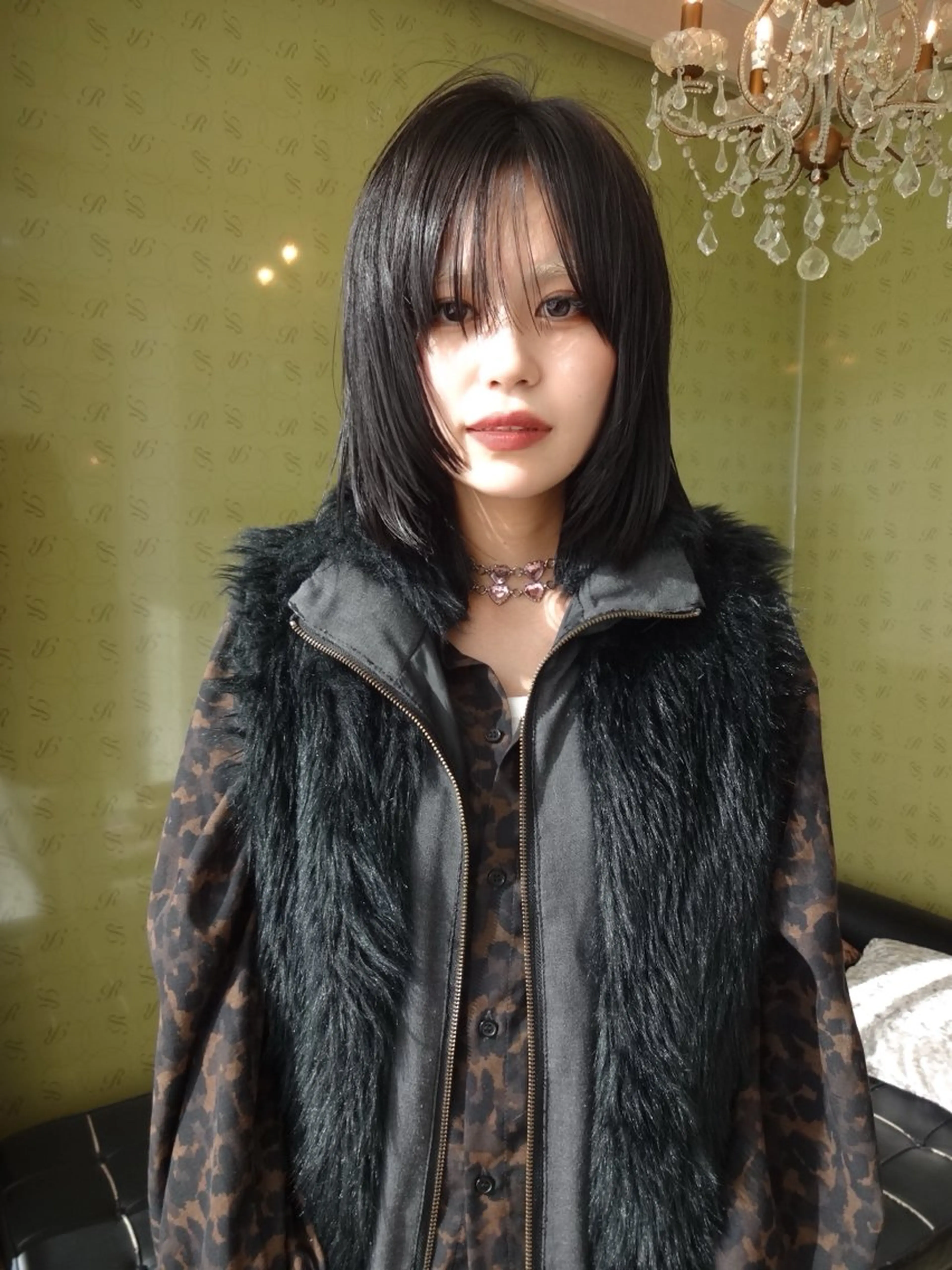 ミディアム カット 堀田 柊のヘアスタイル