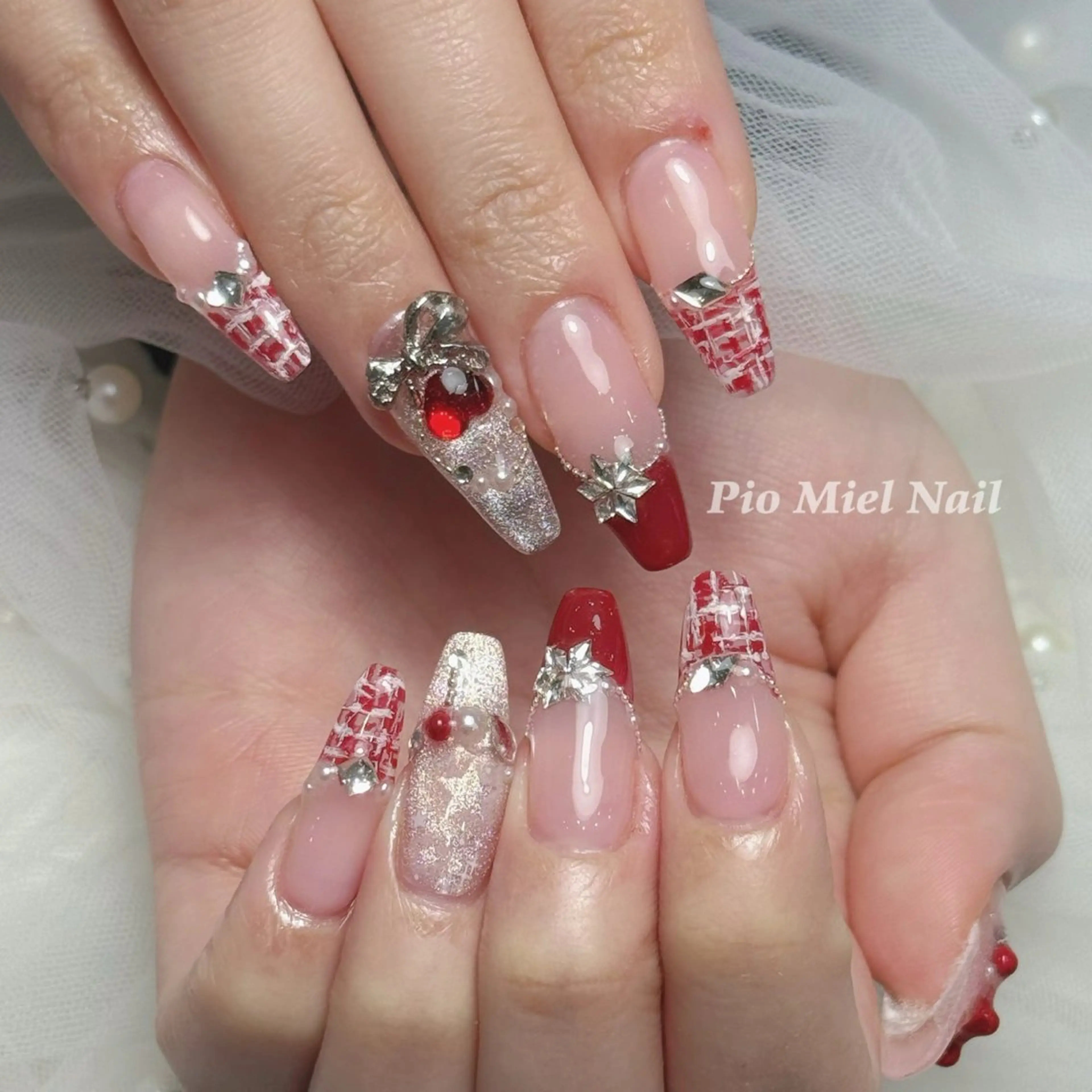 ネイル フレンチネイル 韓国ネイル ニュアンスネイル ワンカラーネイル ピンク ハンドネイル momo 長さだしのネイルデザイン