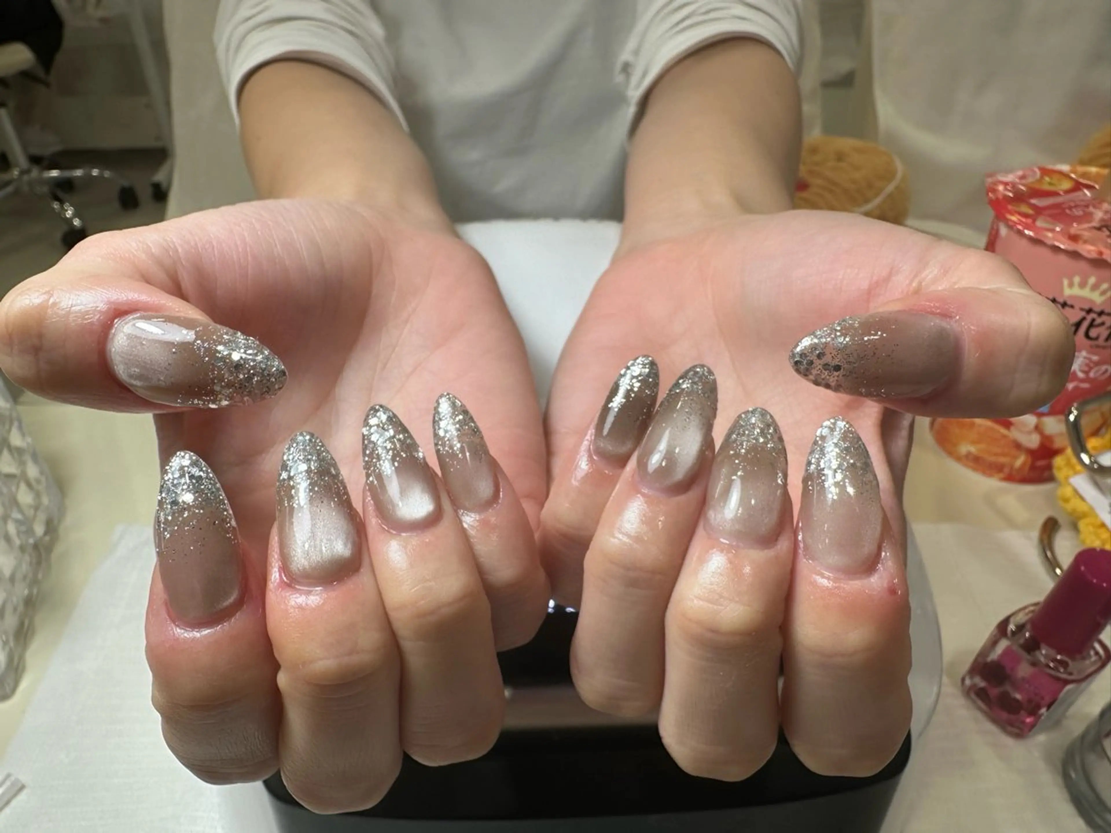 ネイル ラメ(グリッター) マグネットネイル Rin Nailのネイルデザイン