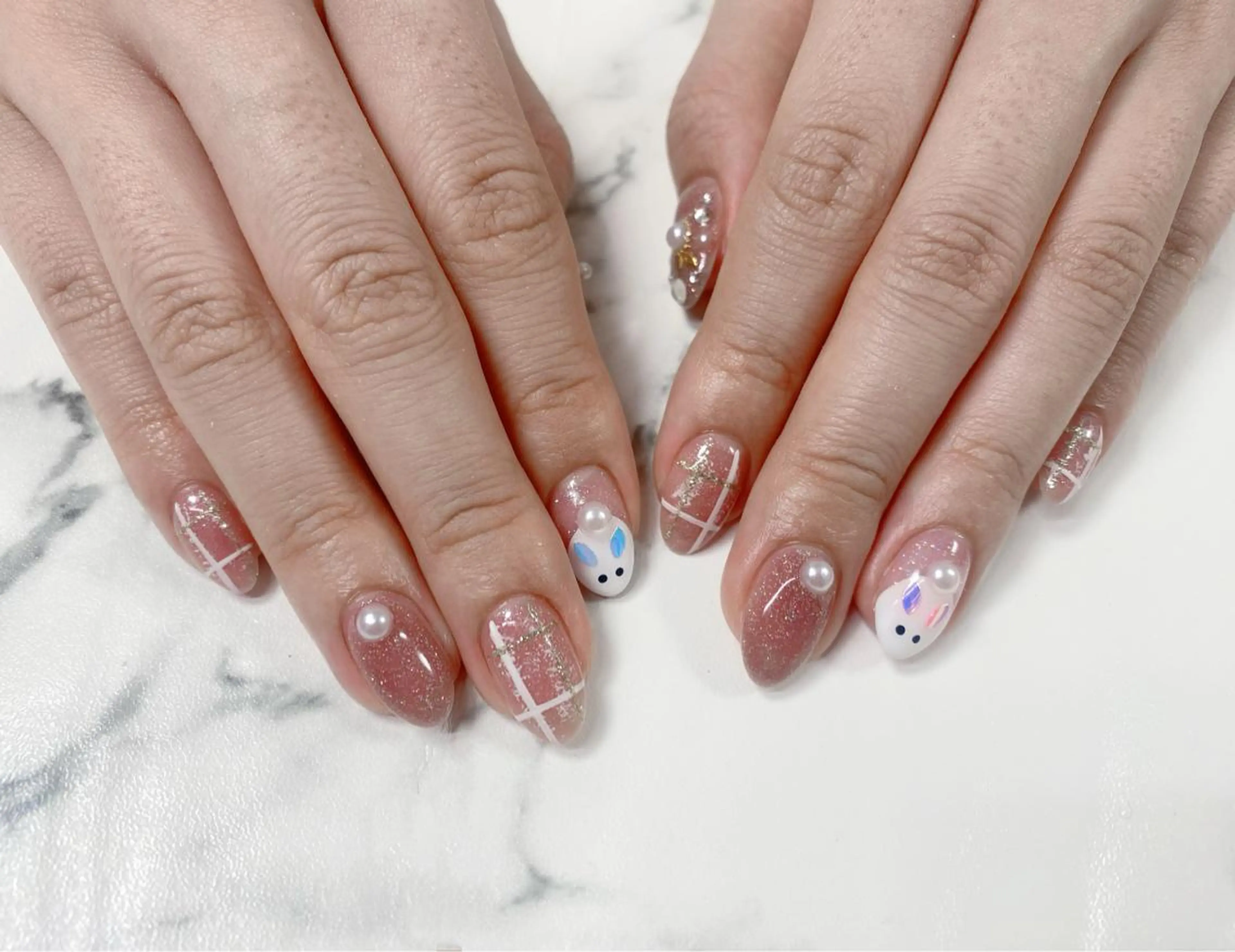 ロング カラー ネイル Q Free nailsのネイルデザイン