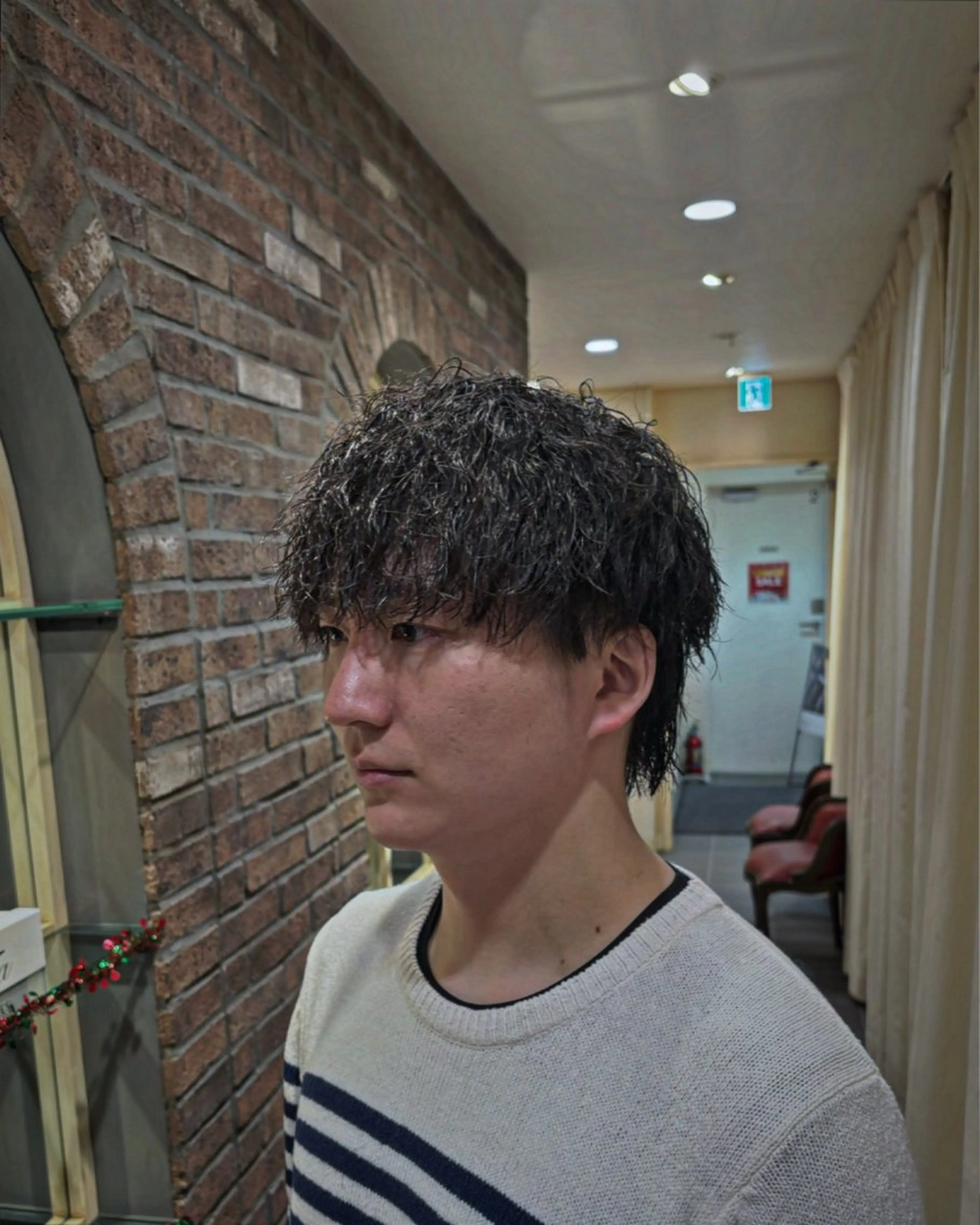 パーマ メンズ センターパート メンズメッシュ マッシュ メンズパーマ メンズツイストパーマ THE MAN Leverage NewYork所属・代官山/ メンズ/外国人風ヘアのヘアスタイル