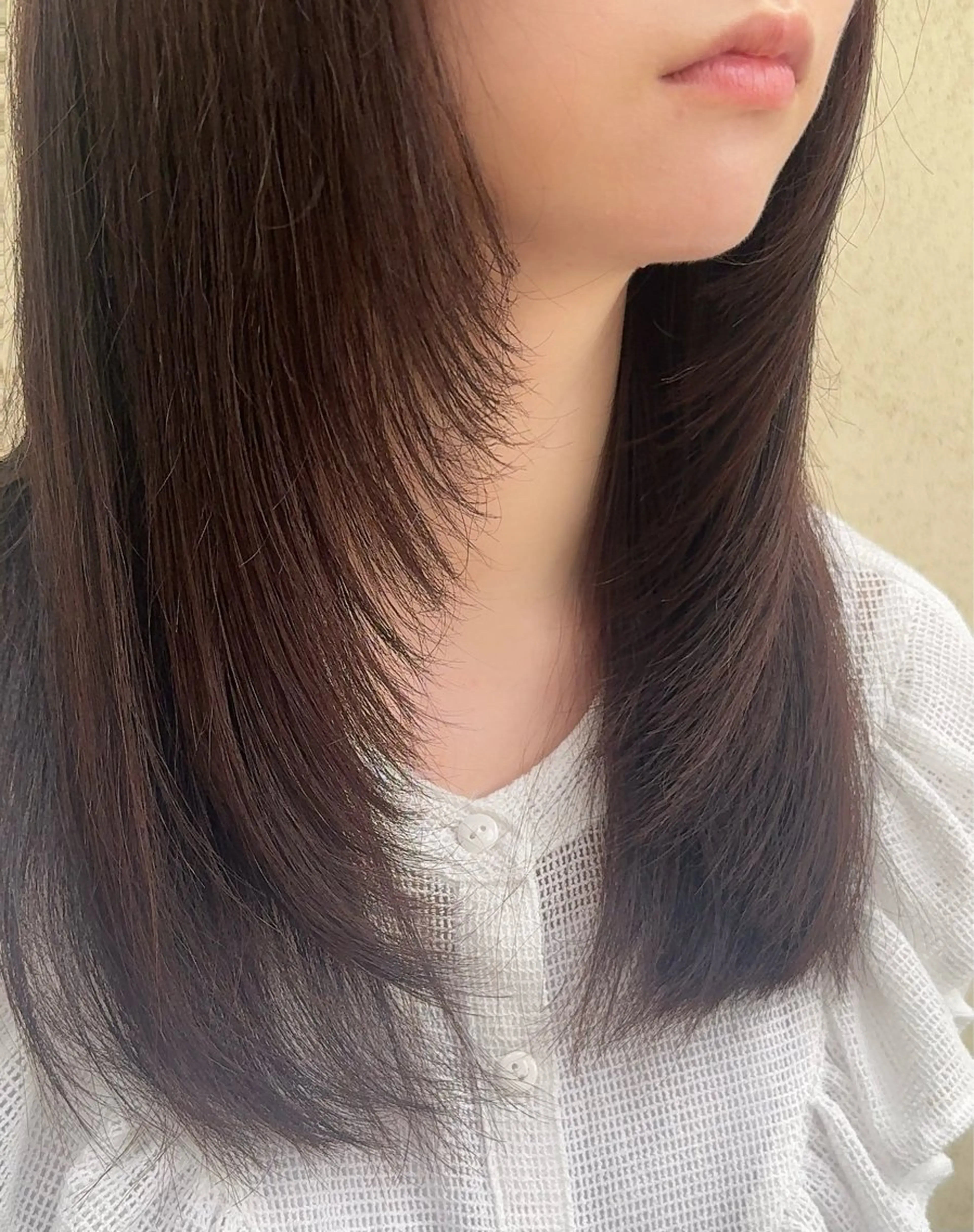 ロング 顔周りカット レイヤーカット 中林 さくらのヘアスタイル