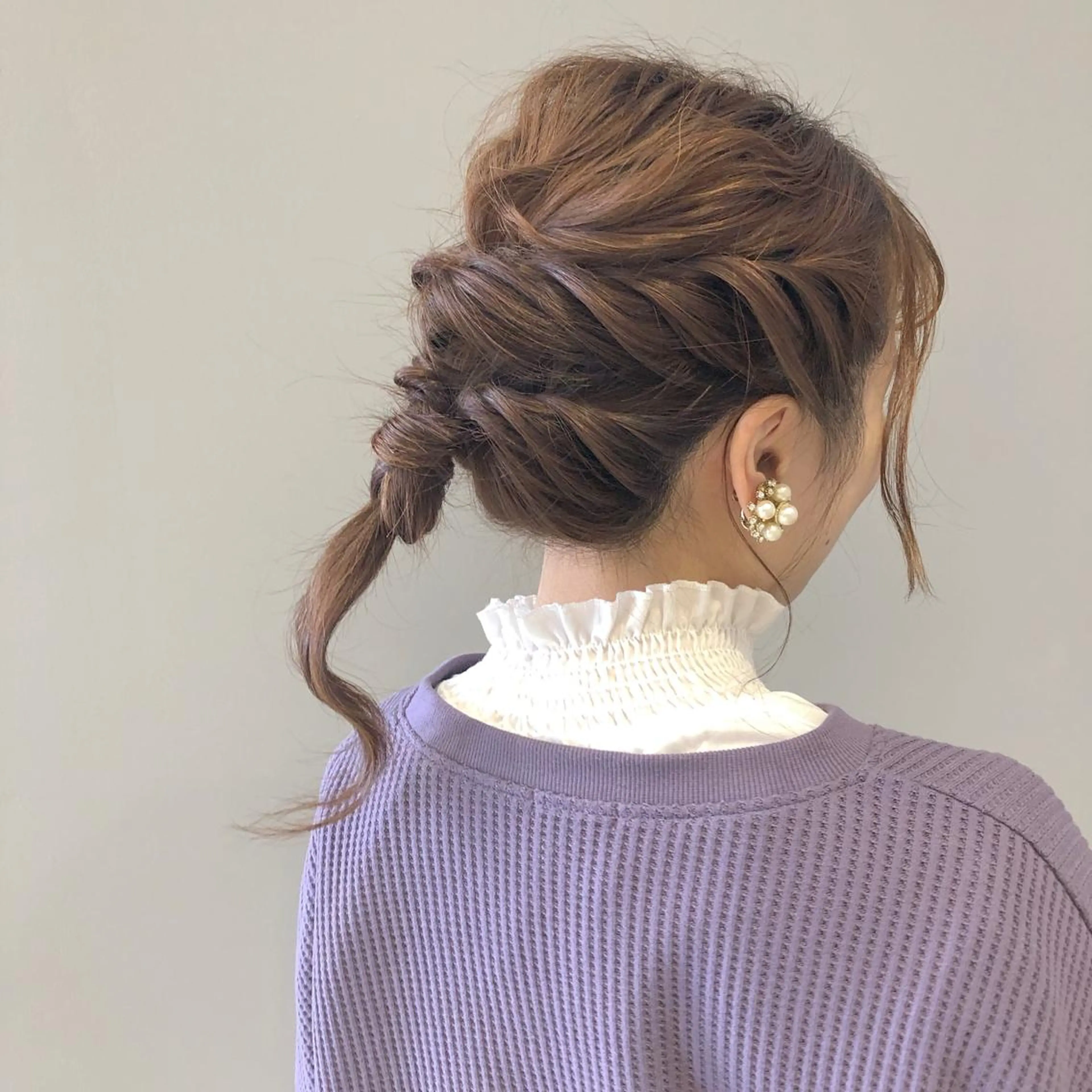 ミディアム カラー ヘアアレンジ 吉野 優子のマツエク・マツパデザイン