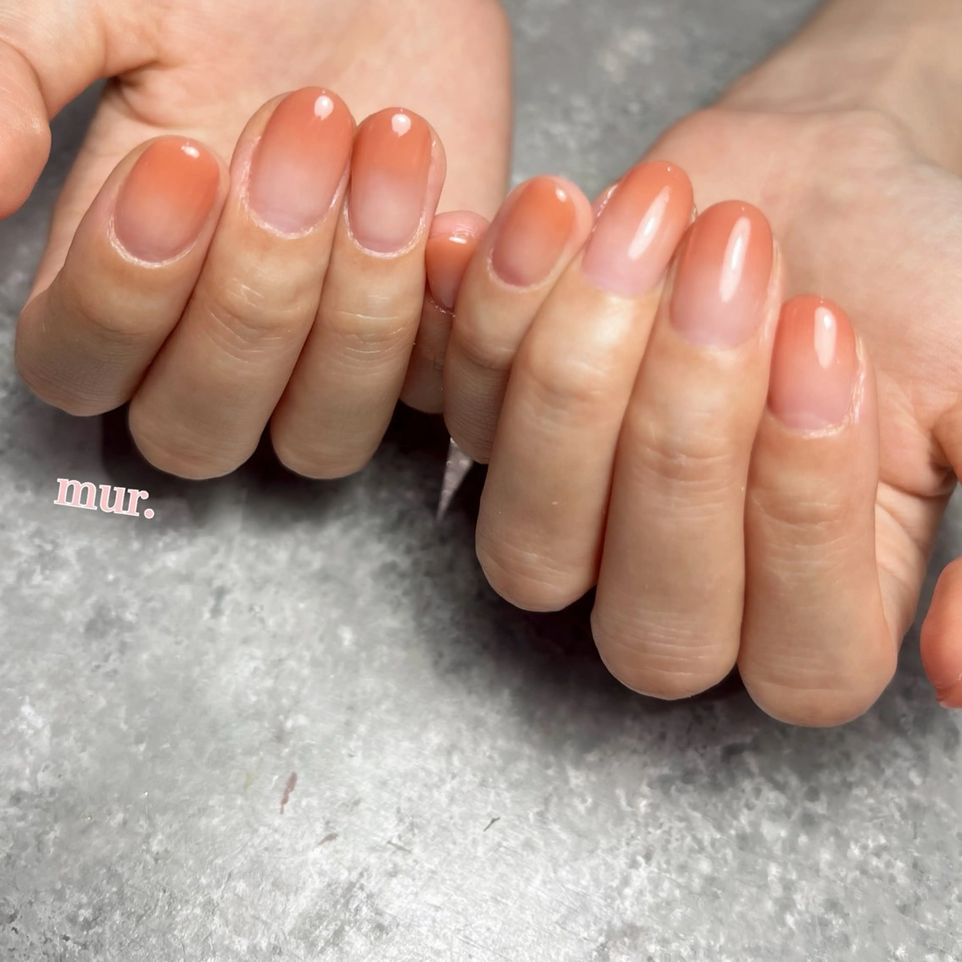 ネイル グラデーション ワンカラーネイル ハンドネイル nailsalon mur.のネイルデザイン
