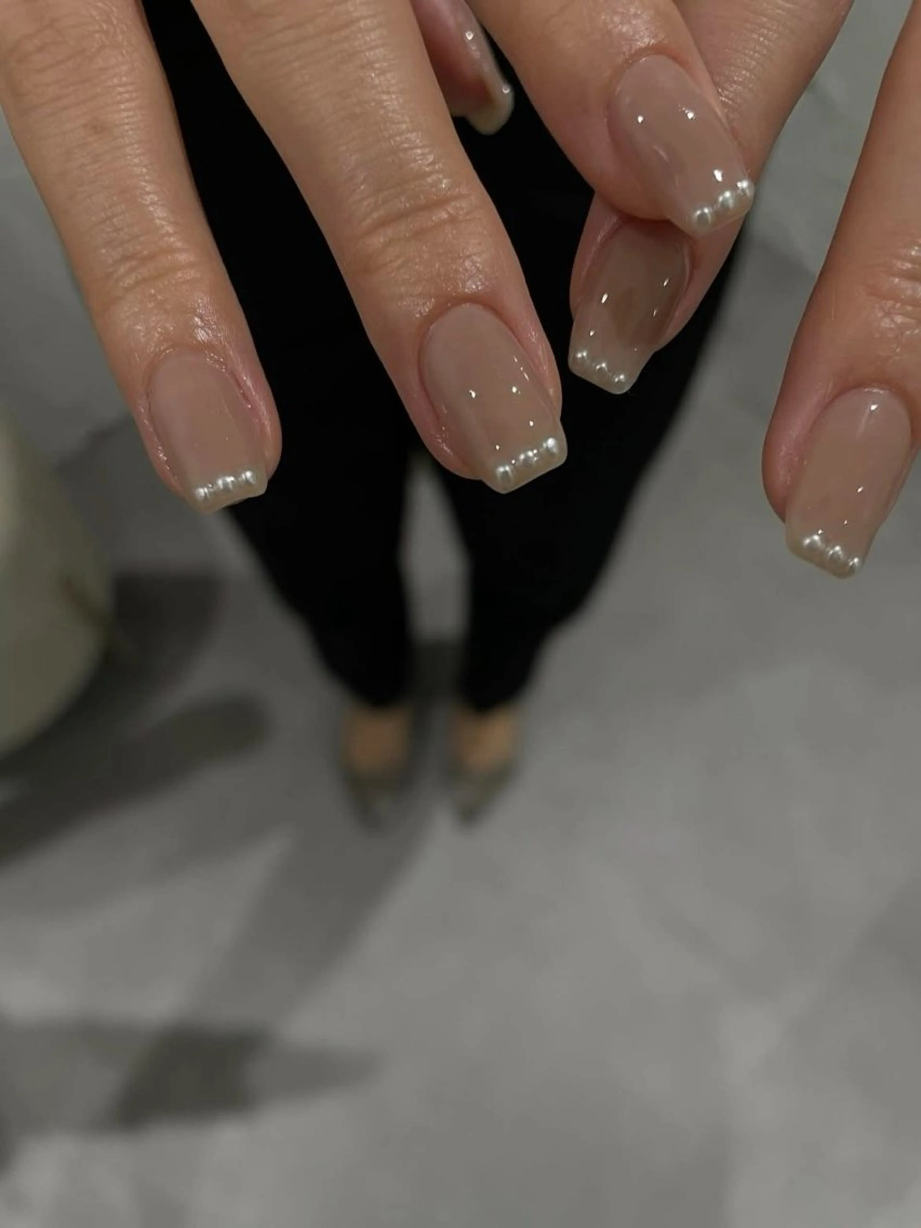 ネイル アートネイル フレンチネイル ジェルネイル 持ち込み ニュアンスネイル ハンドネイル ANA.CHUO 本川越店舗のネイルデザイン