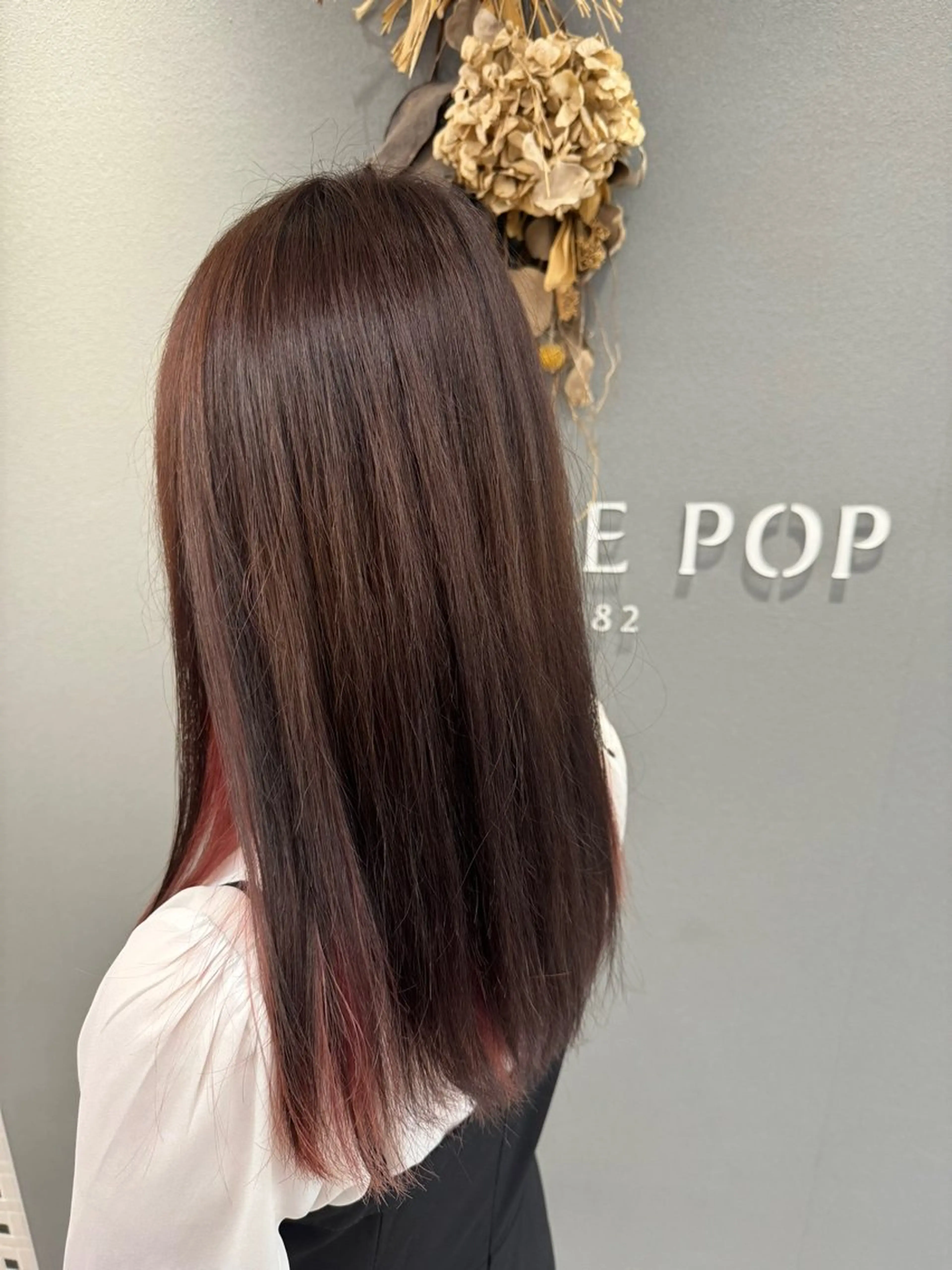 セミロング カラー 巻ける美髪矯正/ 韓国ヘア/yutaのヘアスタイル