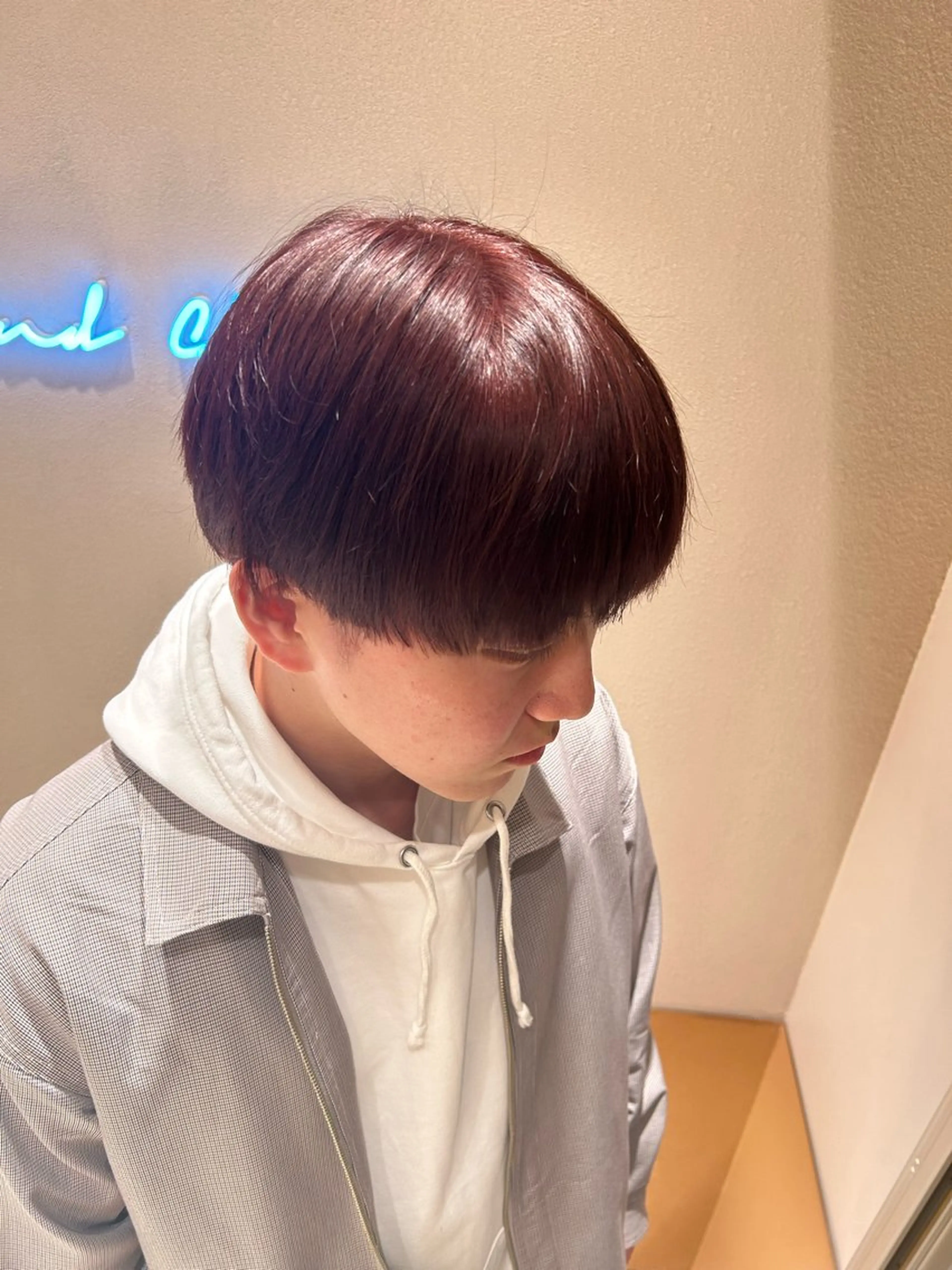 カラー メンズ 暖色カラ-ෆ˚顔周り 🎀ོ白岩亜実🎀ོのヘアスタイル