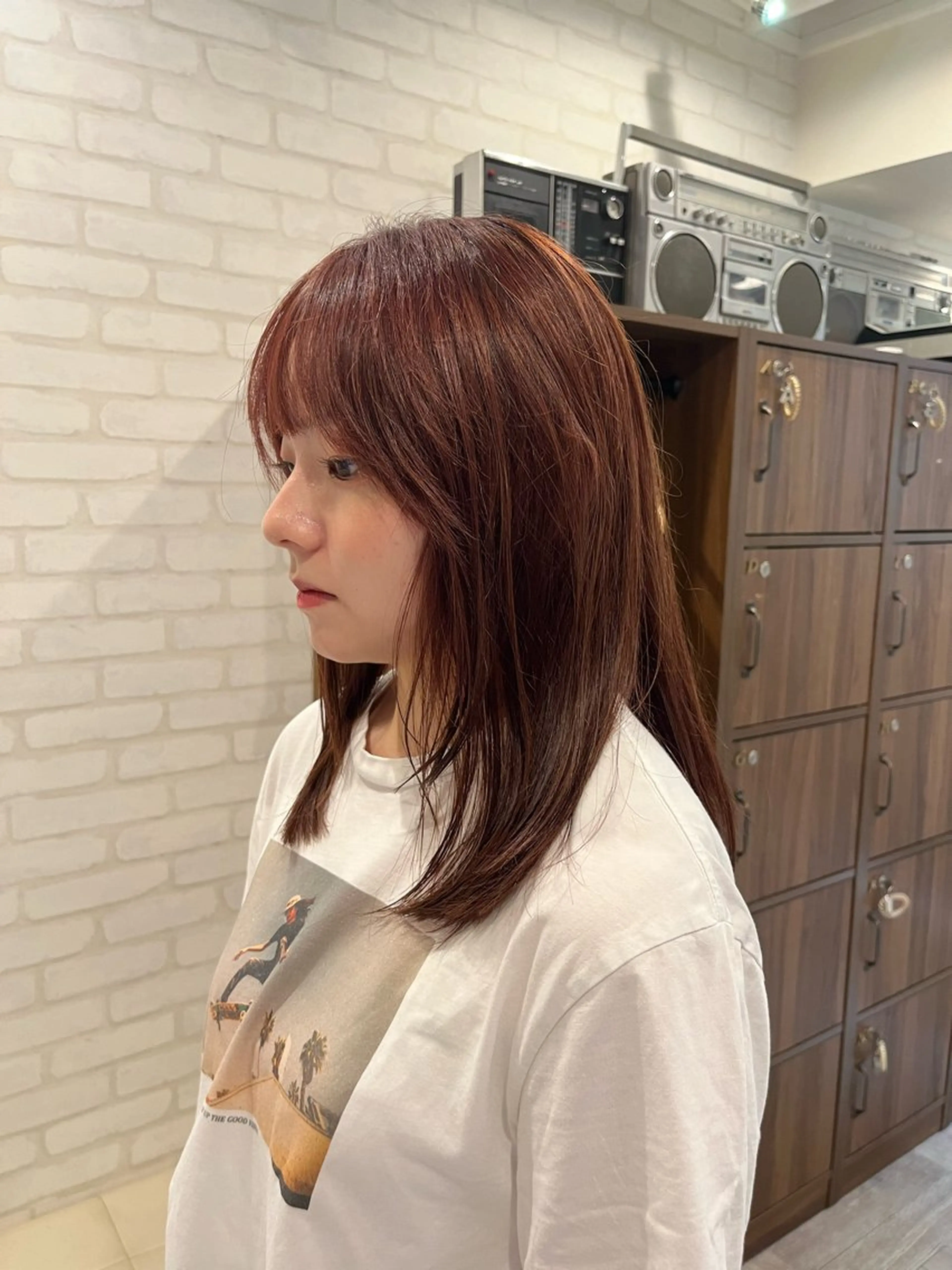 カラー ブラウンカラー ピンクカラー カット ヘアカラー 阿部 うららのマツエク・マツパデザイン