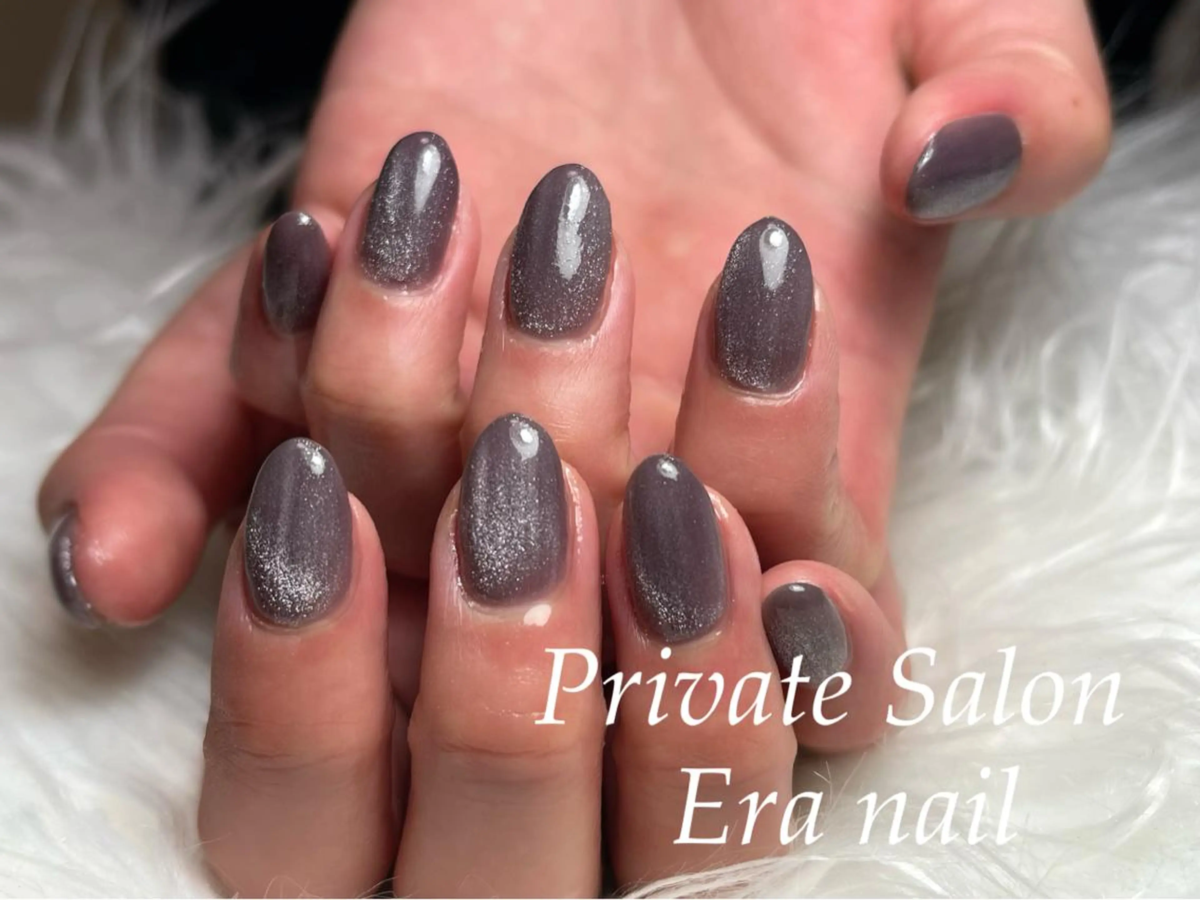 ネイル マグネットネイル マグネットワンカラー ワンカラーネイル ハンドネイル Era nailのネイルデザイン