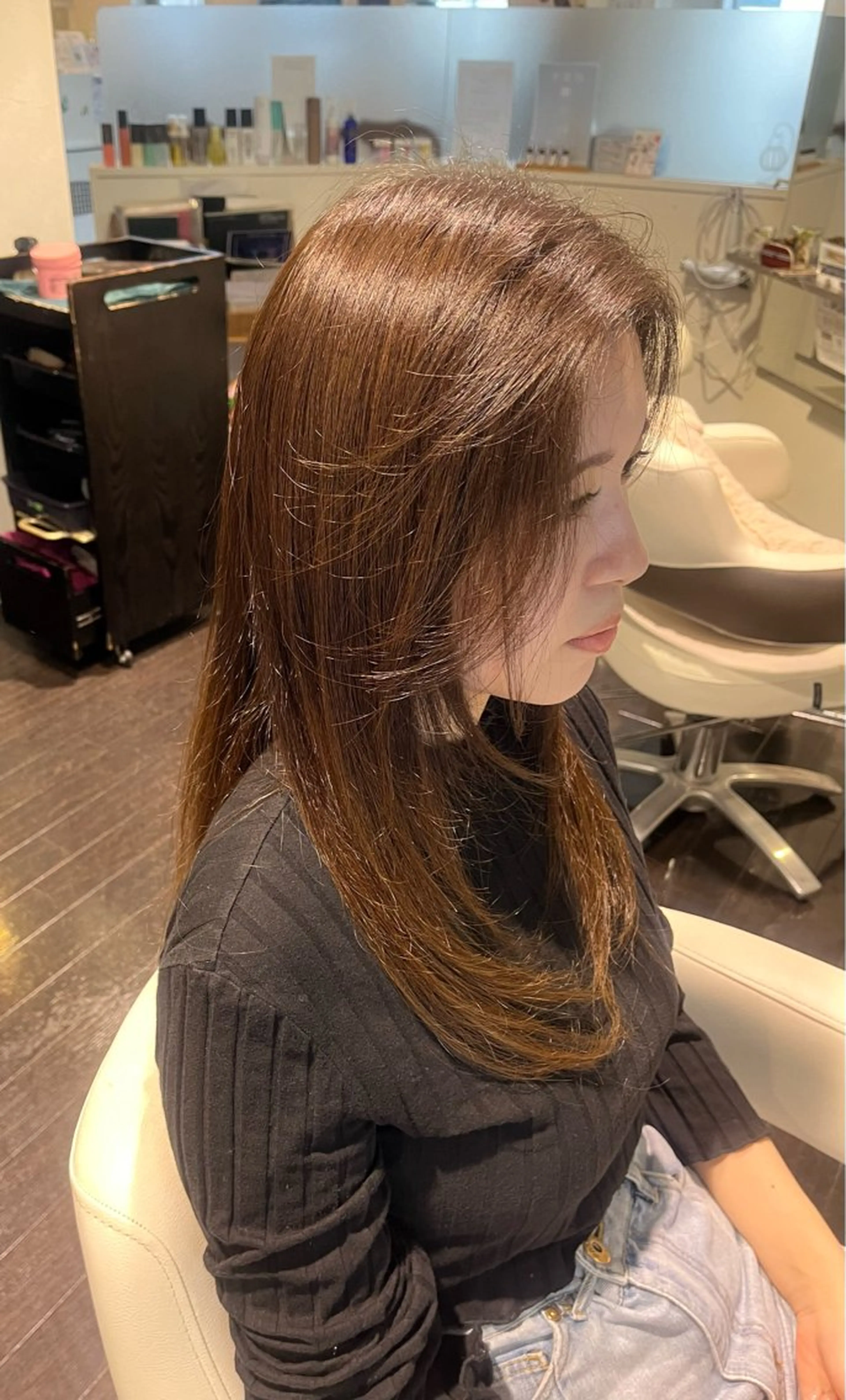 ロング カラー 髪質改善 レイヤーカット 髪質改善&ヘッドスパ FLEUR焼津所属・🌸フルール　長谷川 愛🌸のヘアスタイル