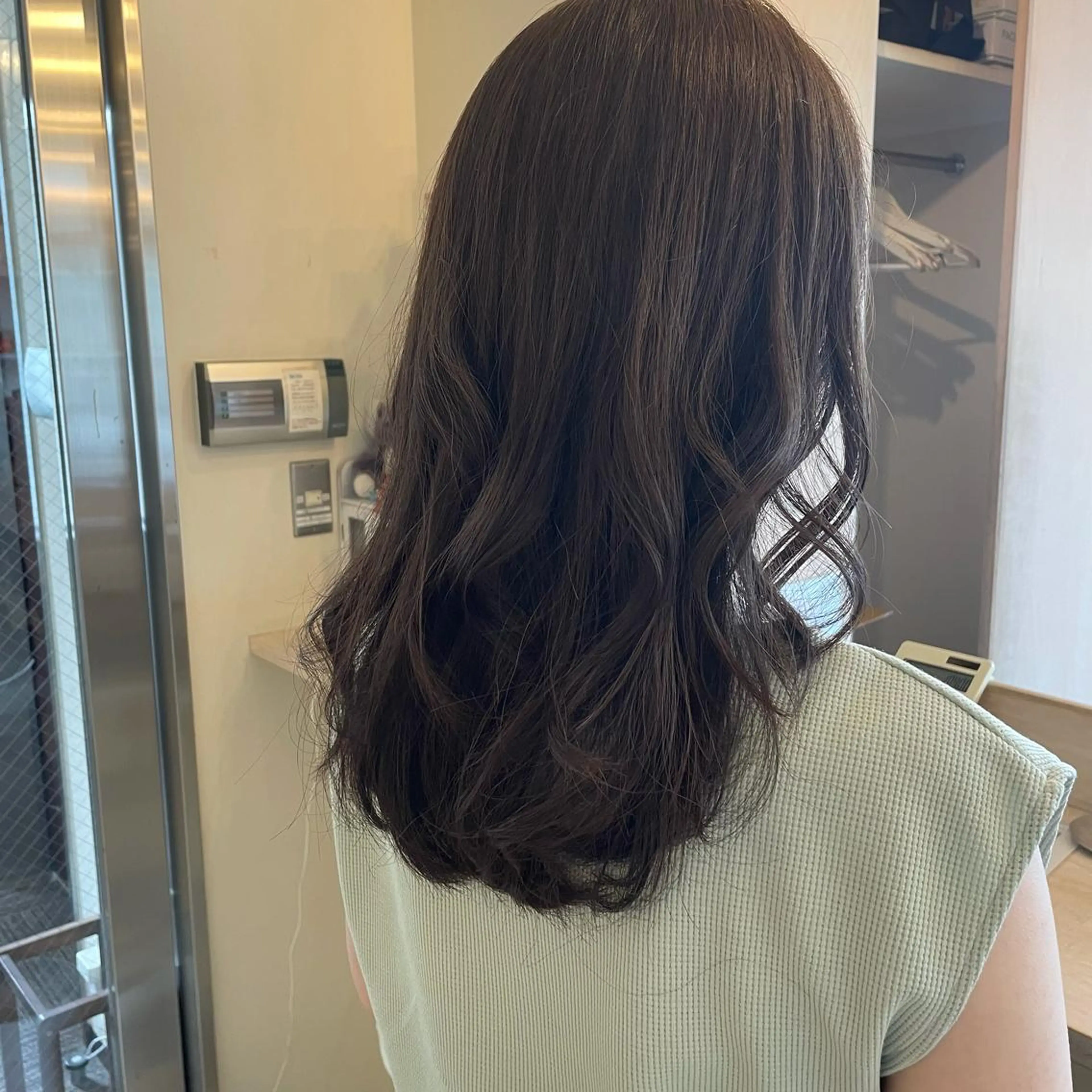 セミロング カット ヘアカラー ボブウルフ／ボブ Satsuki【名駅のヘアスタイル