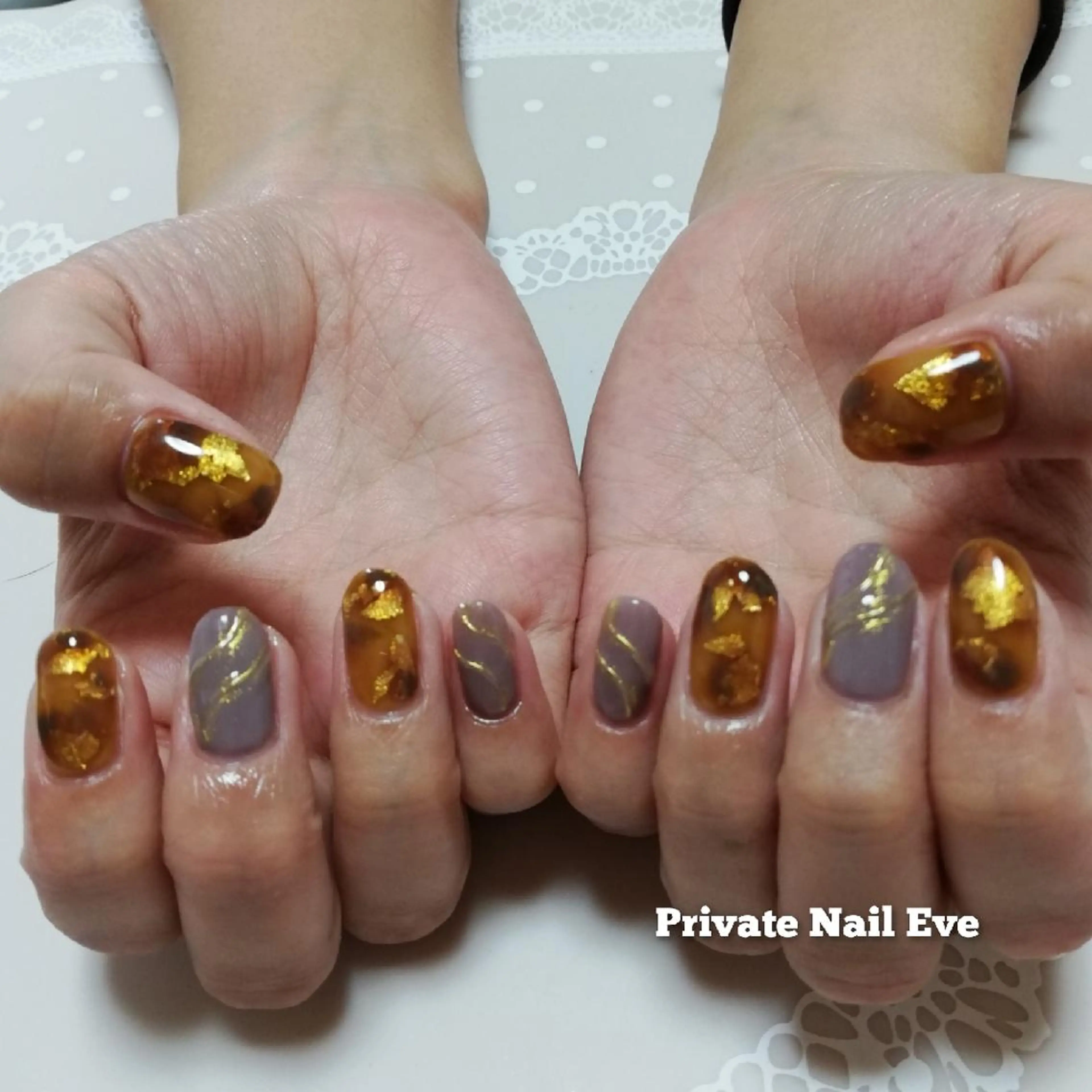 ネイル べっ甲ネイル ネイル junkoのネイルデザイン