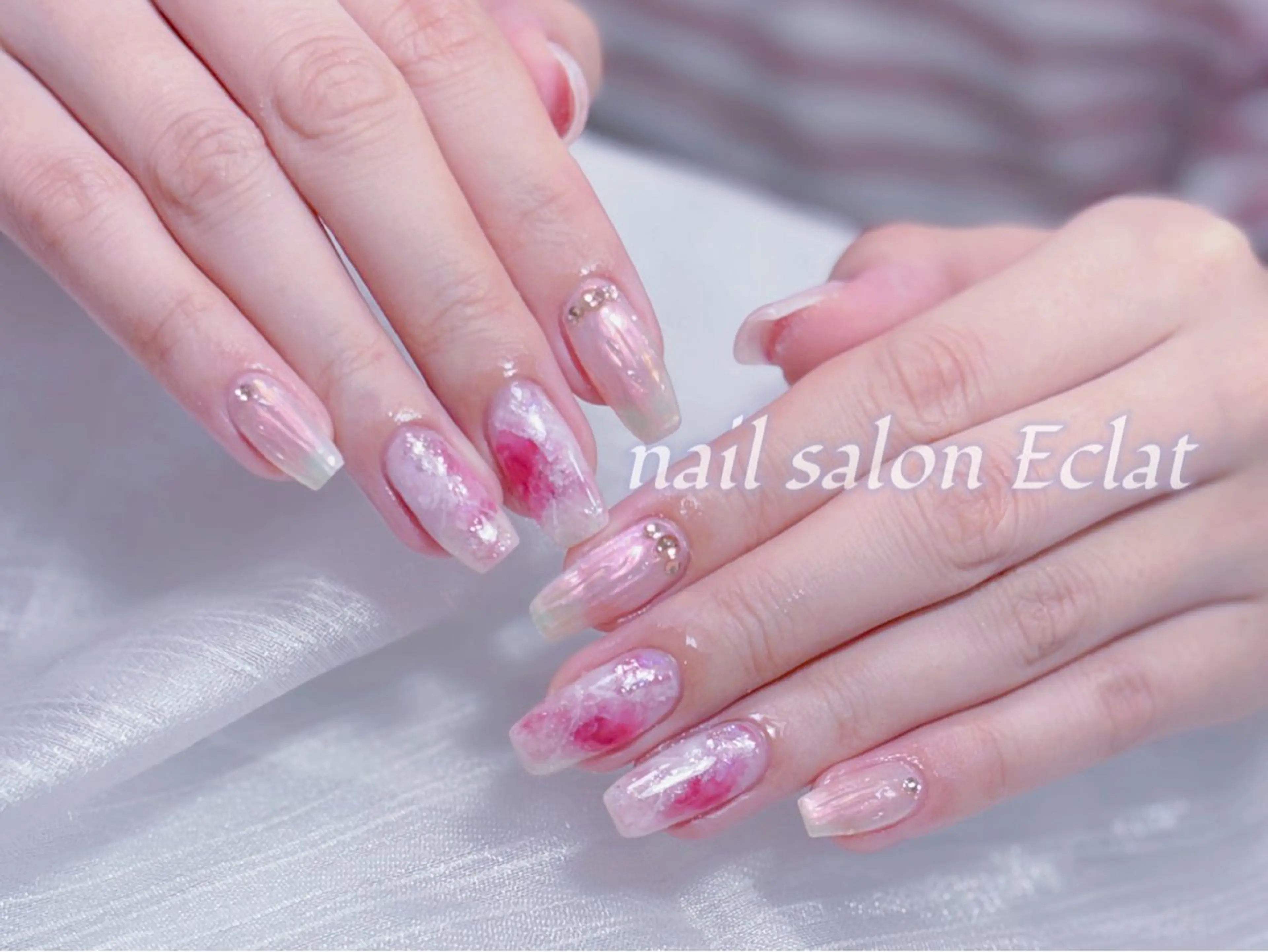 ネイル ハンドネイル ネイルサロンエクラ 🫧Shizukaのネイルデザイン