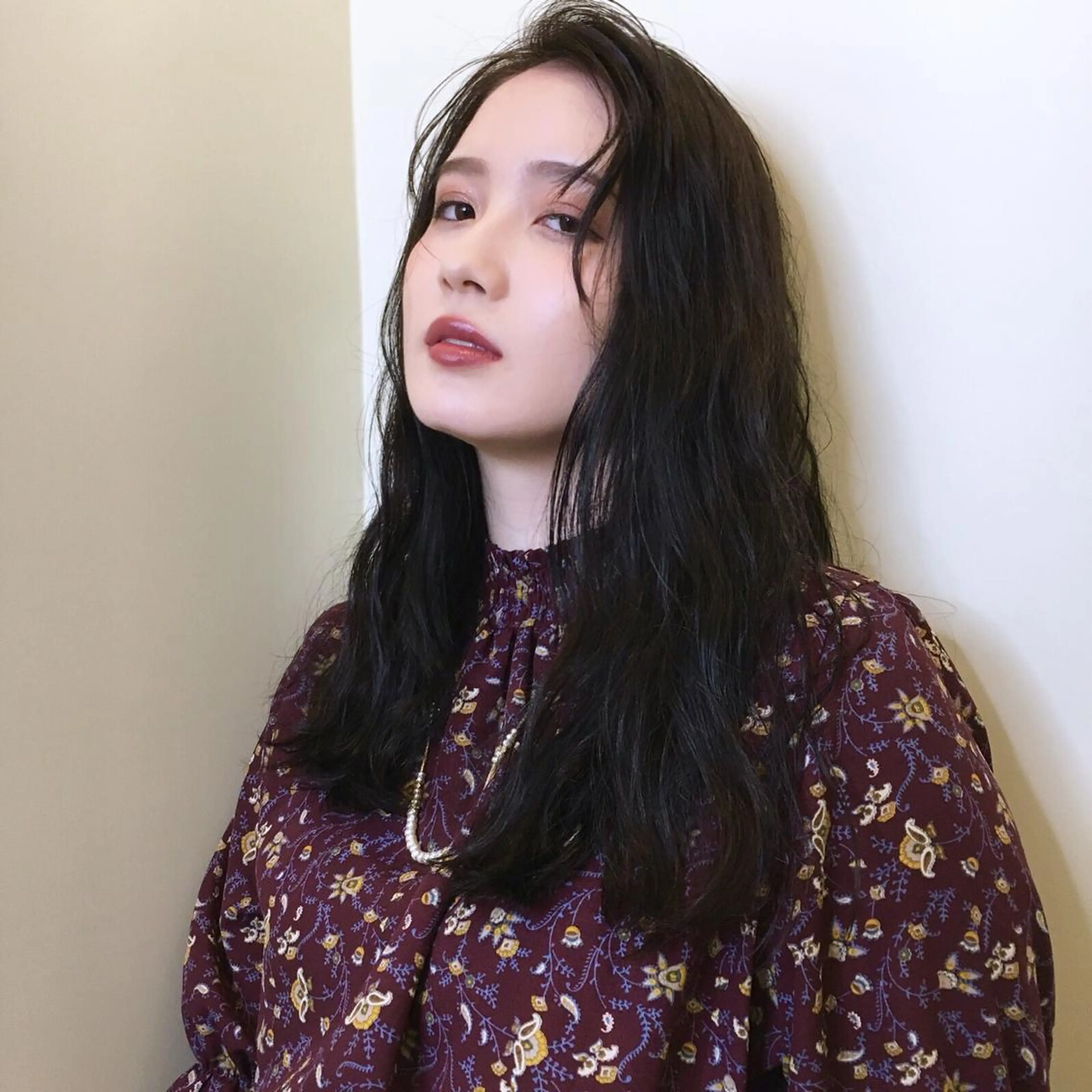 ロング カラー パーマ 学生 カット ヘアカラー 上川 美幸のヘアスタイル