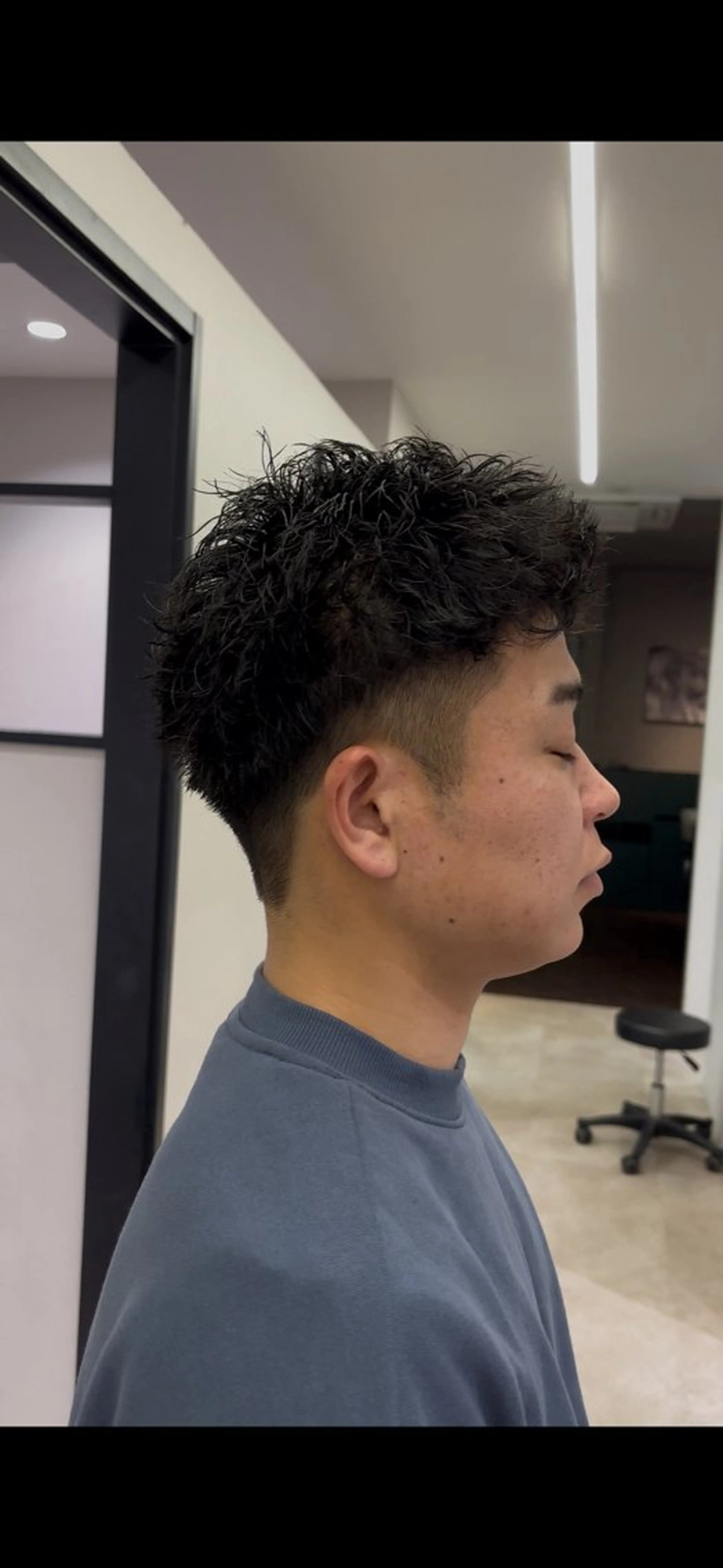 パーマ メンズ カット パーマ 平日モデル価格あり メンズ人気/水橋柊太のヘアスタイル