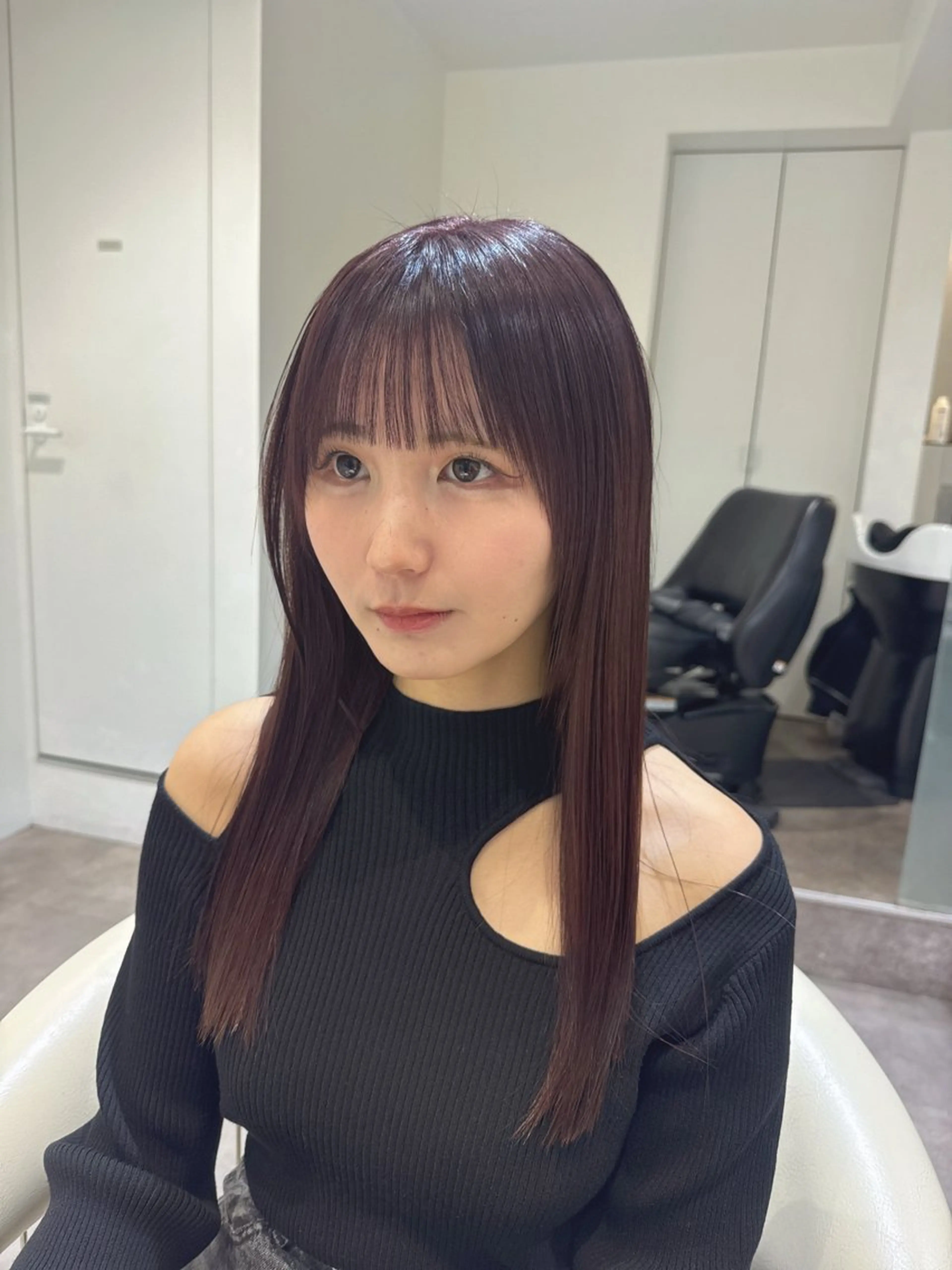 セミロング カラー 透明感カラー グレージュ バイオレットカラー バイオレットグレージュ 髪質改善 カット ヘアカラー トリートメント 💎透明感カラー特化 💎TAISEIのヘアスタイル