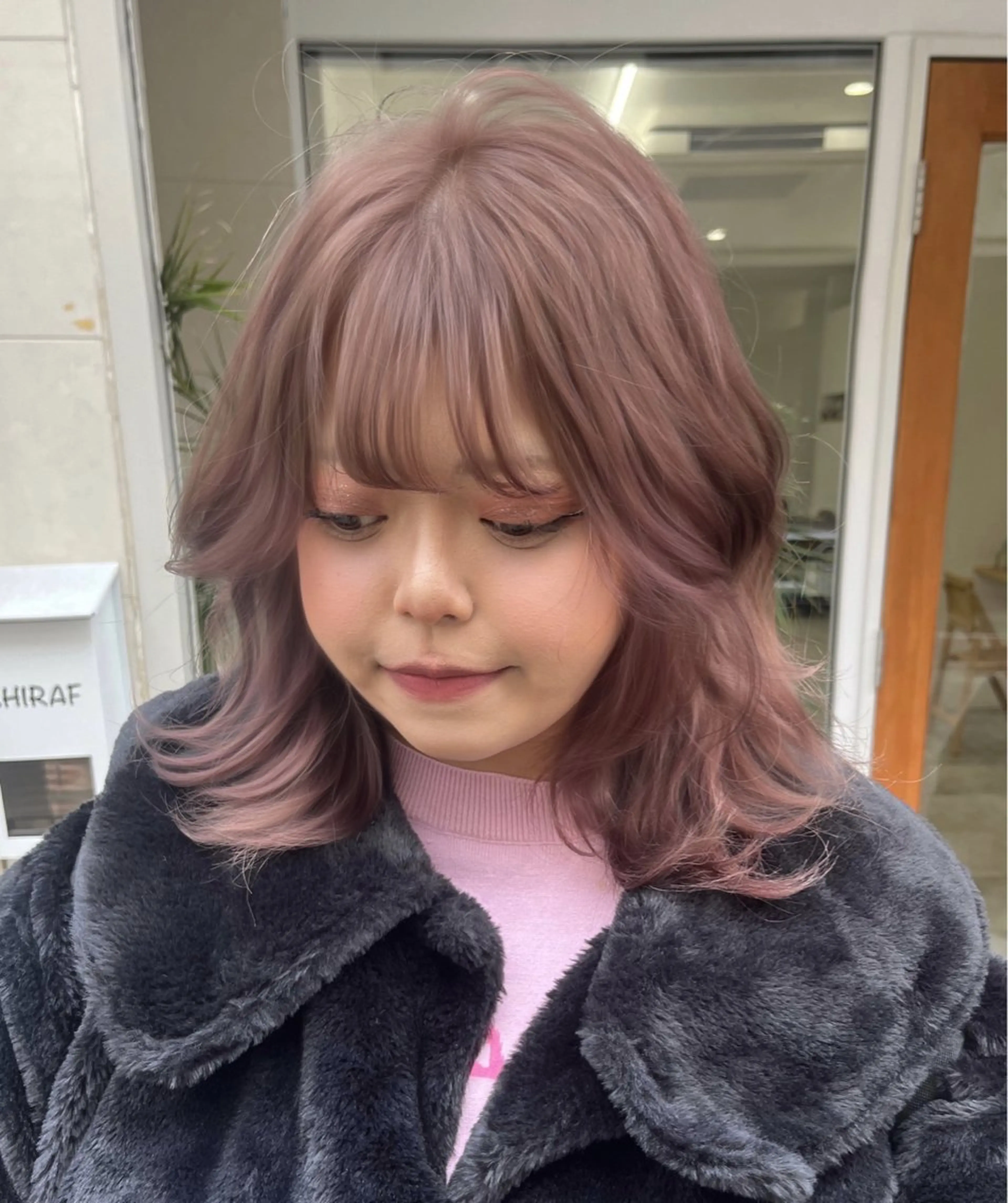 セミロング カラー ベージュ⟡˖ブリーチ ˖ ࣪⊹あずきのヘアスタイル