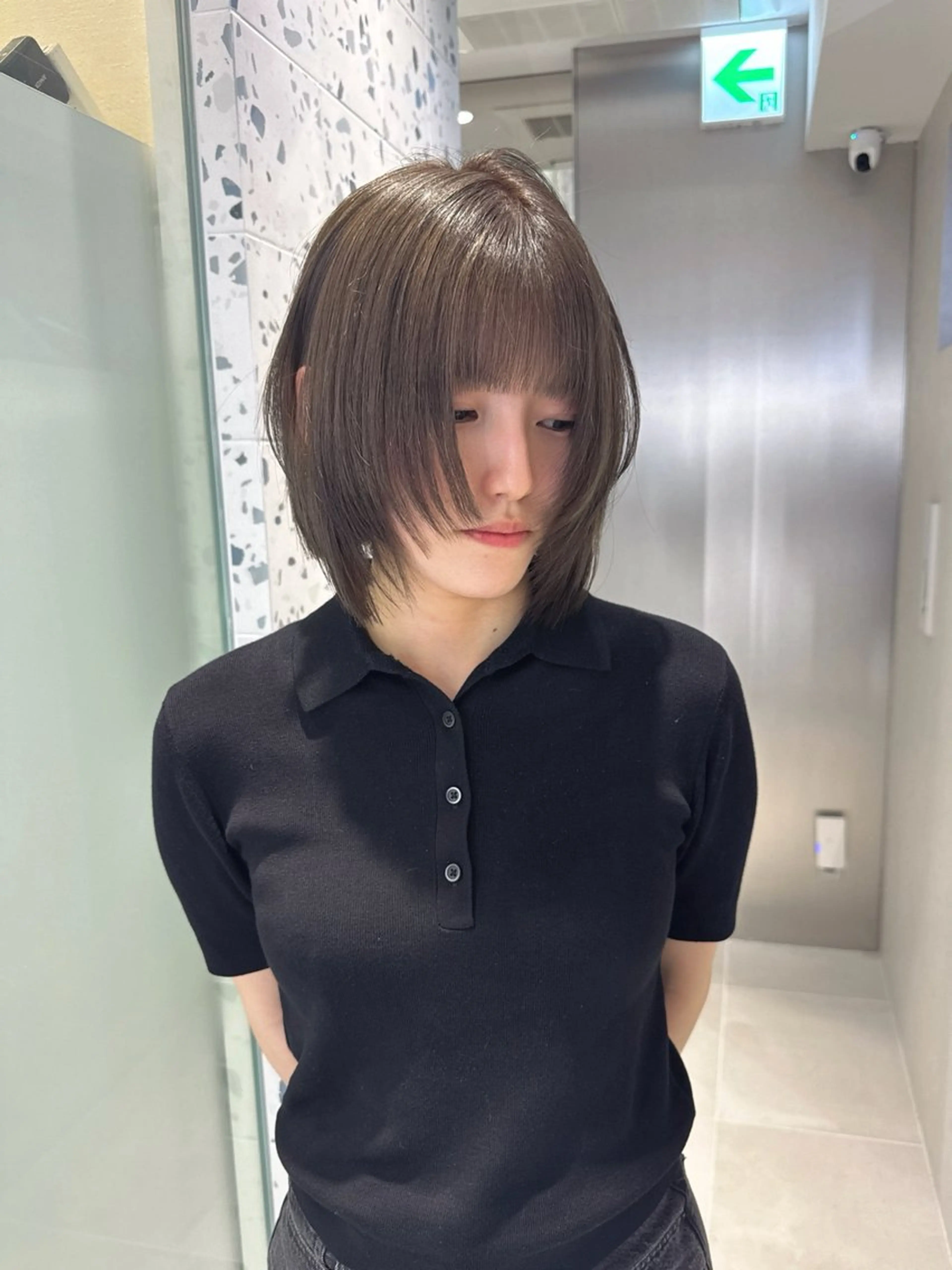 ショート カラー ブリーチ グレージュ ヘアカラー トリートメント LUMO所属・矢野 晃平のヘアスタイル