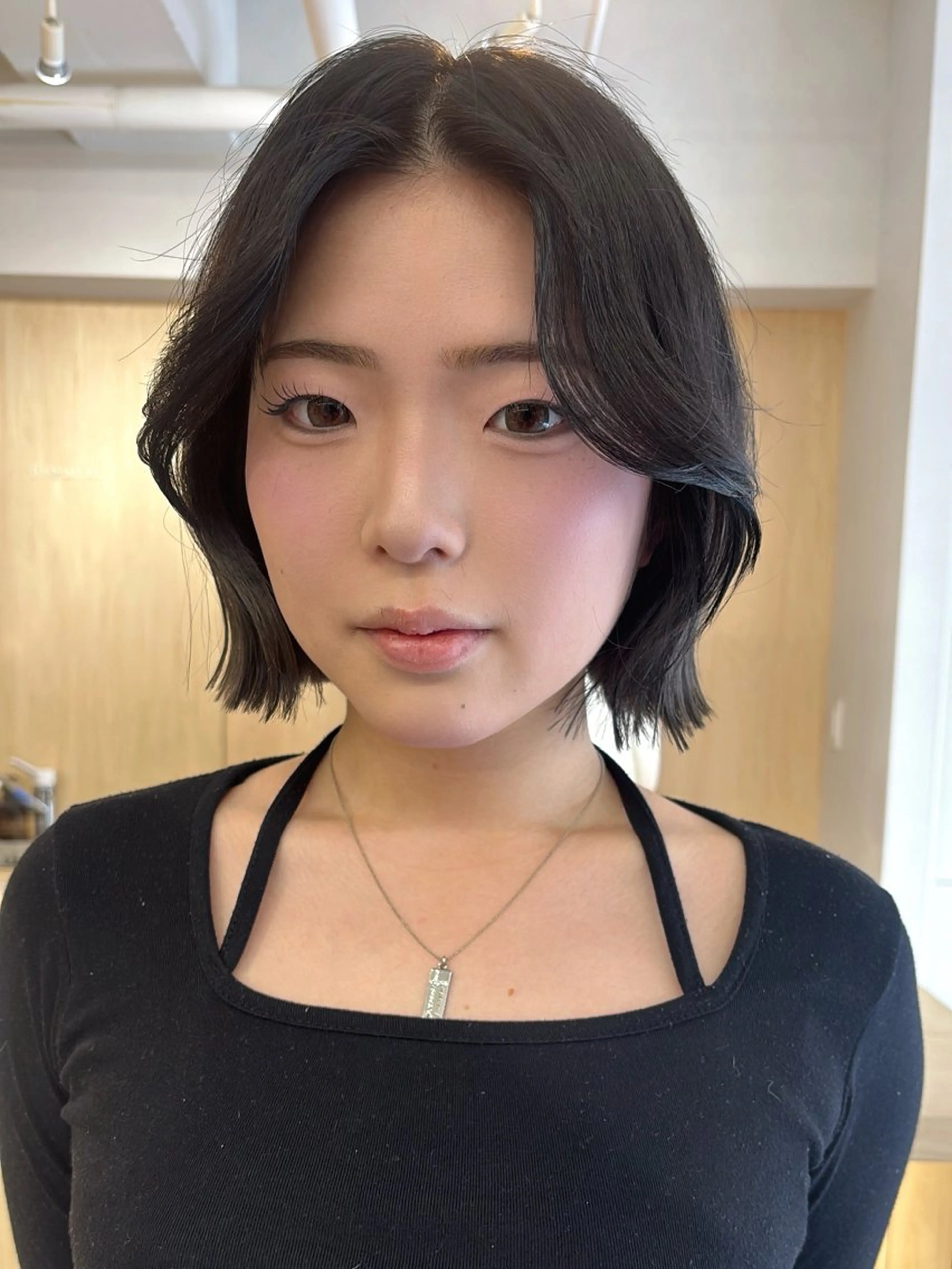 ショート 切りっぱなしボブ ボブ カット ボブ/ベージュ /MIYUのヘアスタイル