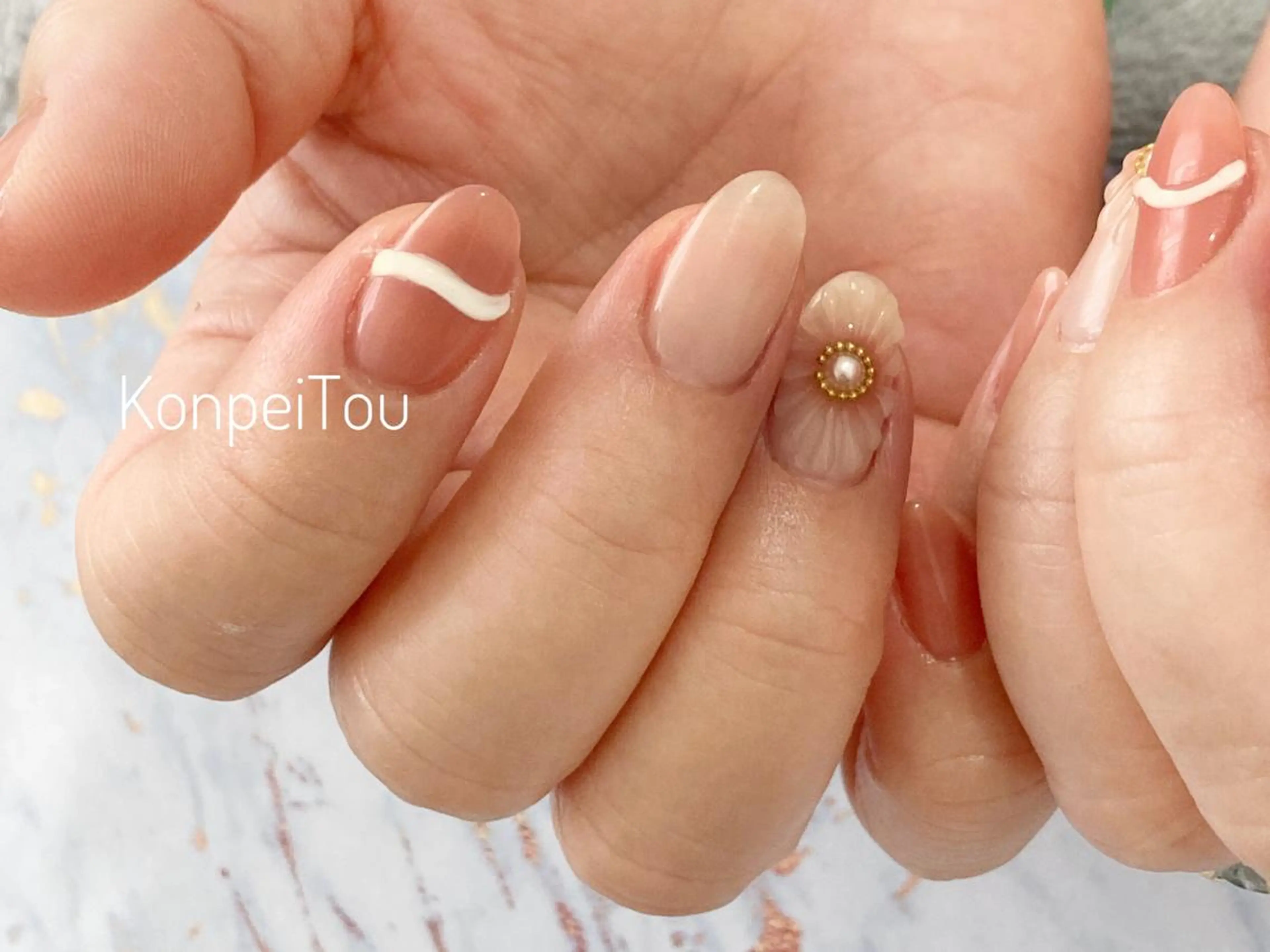 ネイル ハンドネイル おうちのネイルサロン　konpeiTou〜こんぺいとう〜所属・おうちのネイルサロン KonpeiTouのネイルデザイン