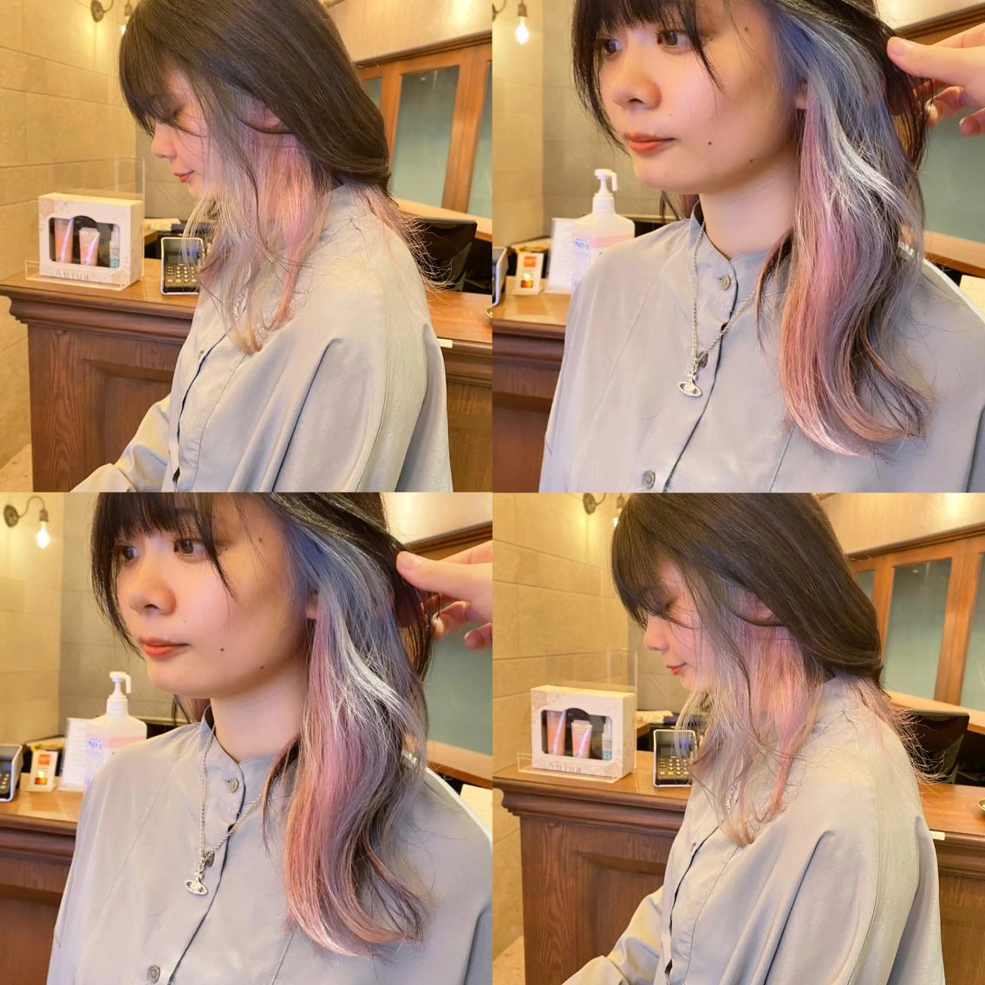 カラー インナーカラー ユニコーンカラー SIGMA(シグマ)所属・Erina レイヤー/似合わせ♡のヘアスタイル