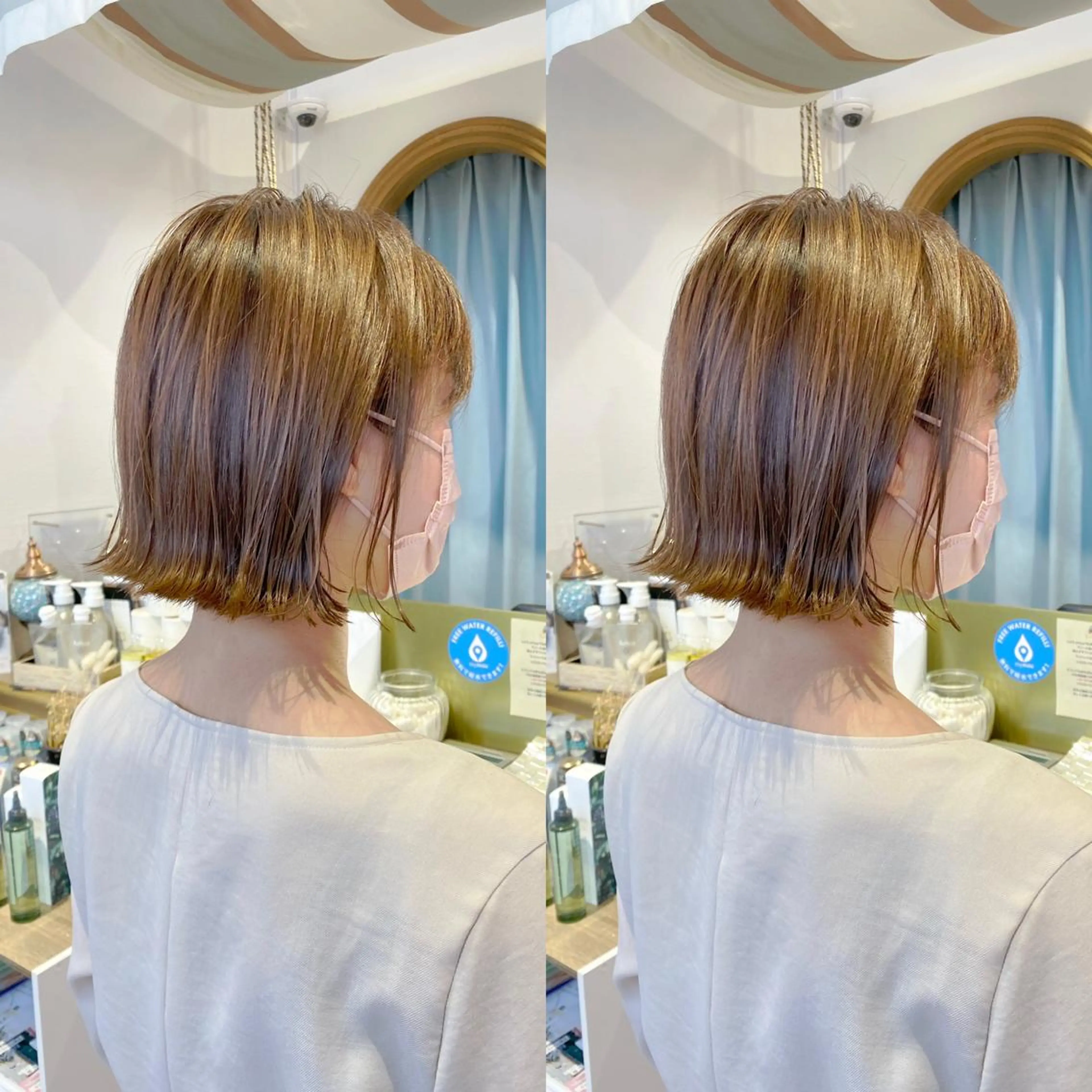 ショート カラー カット ヘアカラー トリートメント レイヤーカット /透明感カラー西田のヘアスタイル