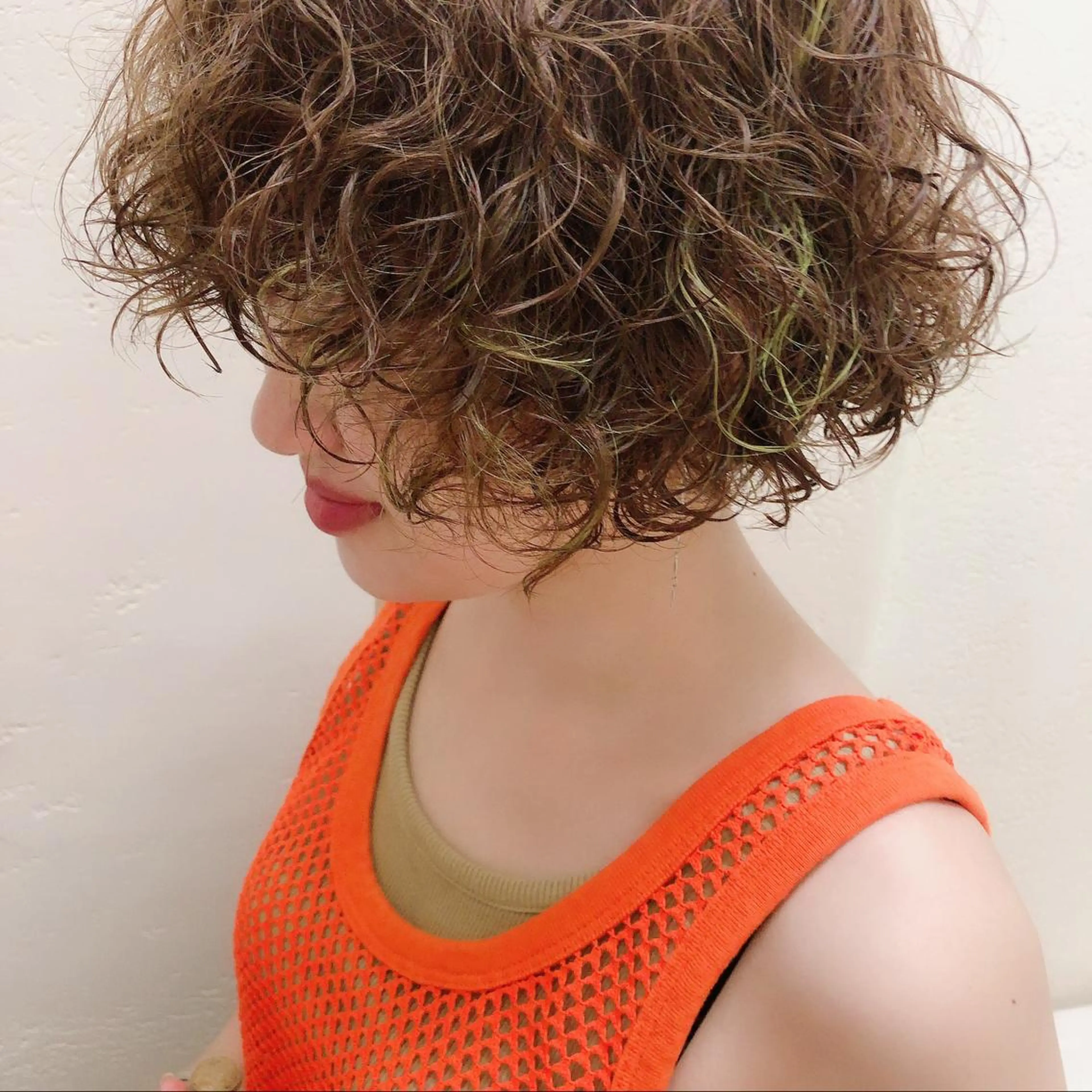 ショート カラー パーマ ヘアアレンジ enntaku 新宿所属・MASANA 🎱ディレクターのヘアスタイル