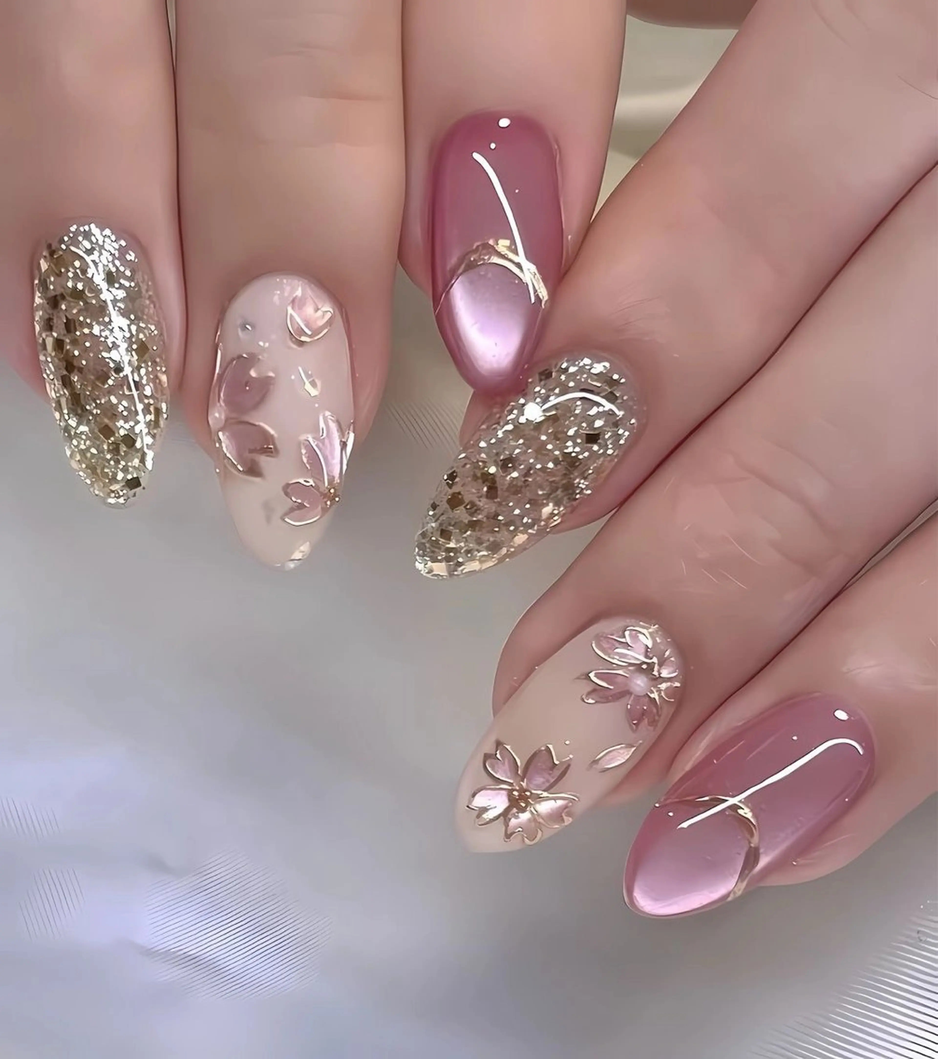 カラー グラデーションカラー ハンドネイル AIN Nailのネイルデザイン