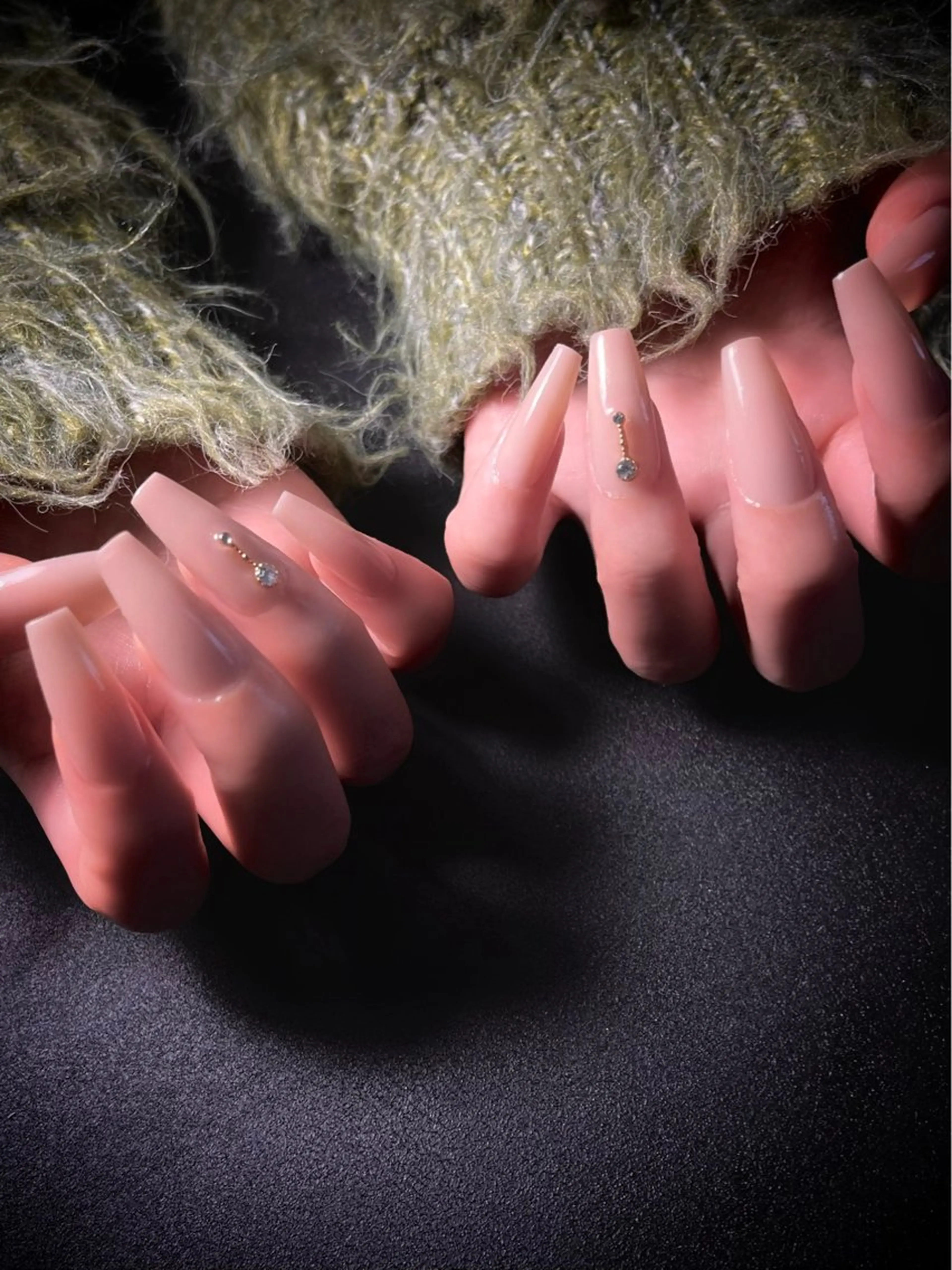 ネイル 長さ出し スカルプネイル nine.🦋 YUKOのネイルデザイン