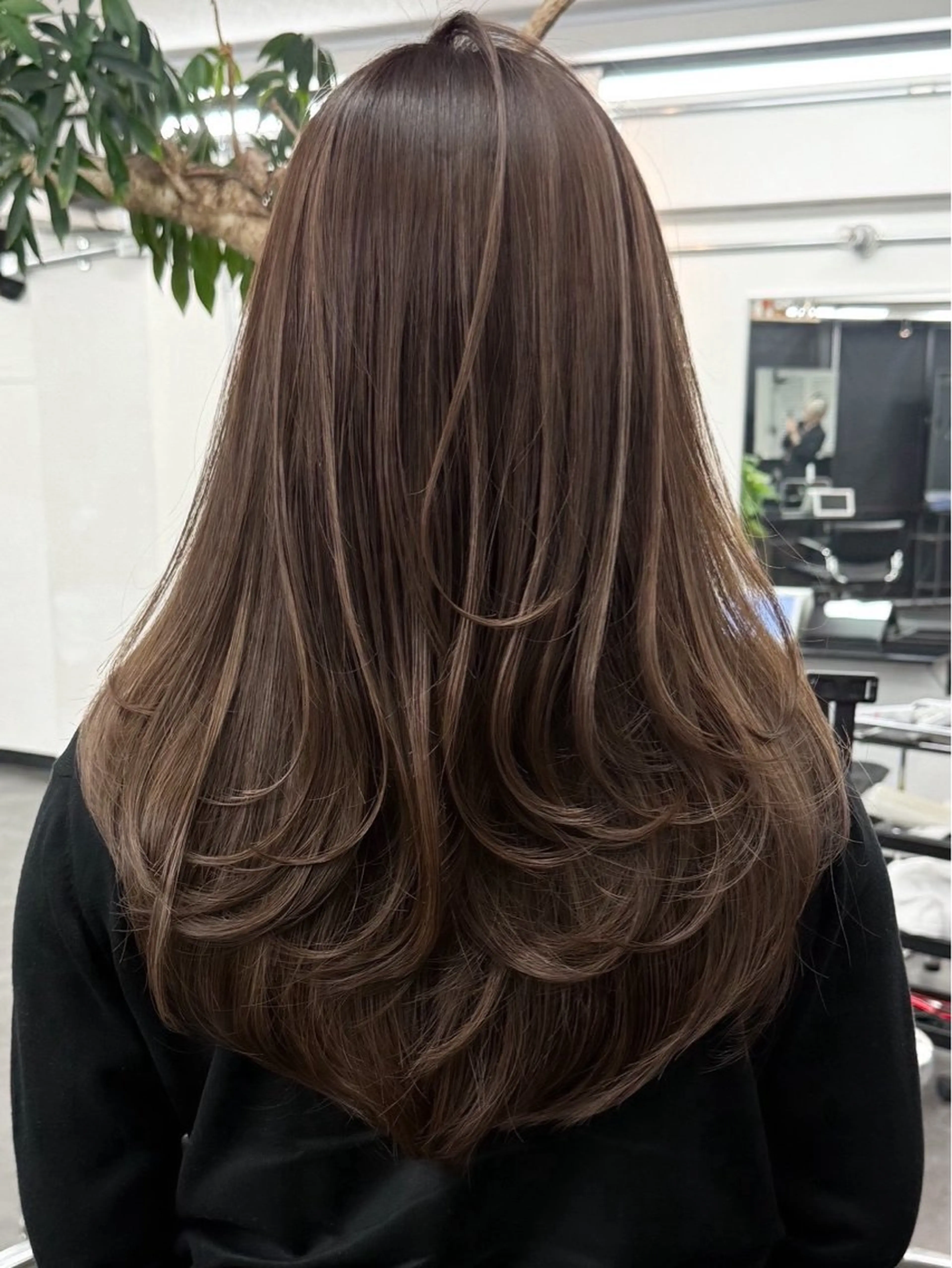 セミロング カラー カット ヘアカラー トリートメント Amaretto かなのヘアスタイル