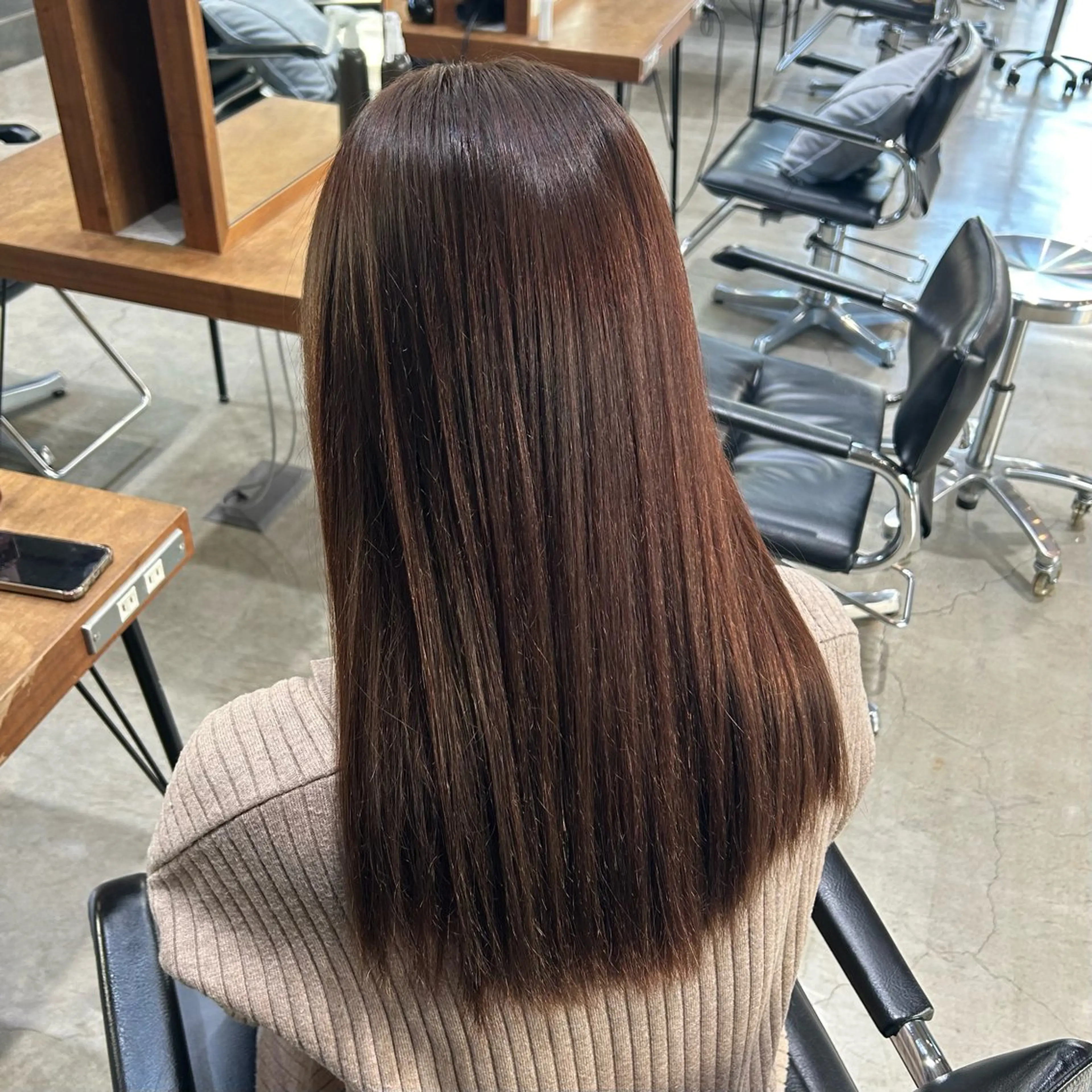 ナチュラルワンカラー+2 step 𝐀𝐮𝐣𝐮𝐚 treatment💖の写真