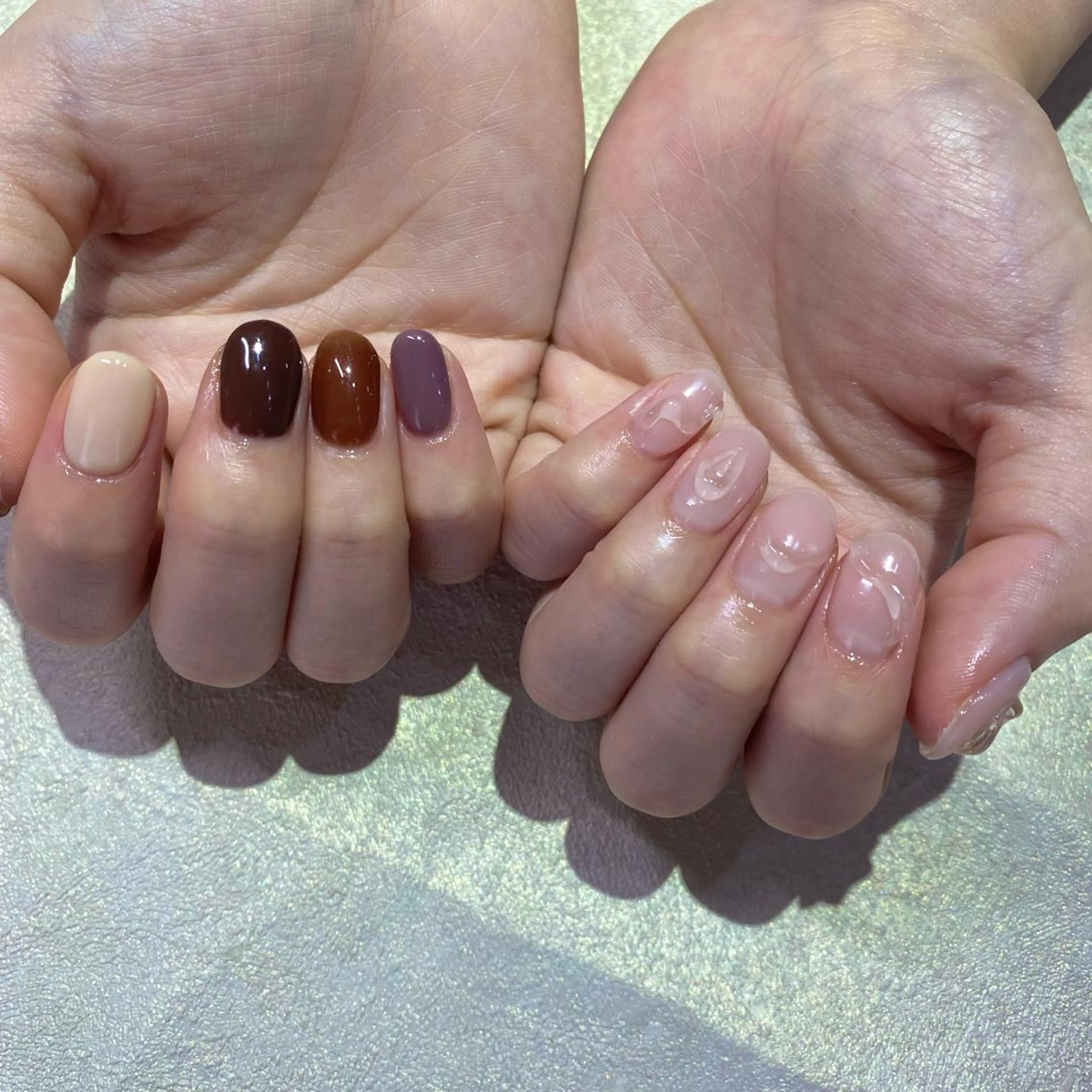 ネイル ハンドネイル Amber21.所属・Nagahama Akariのネイルデザイン